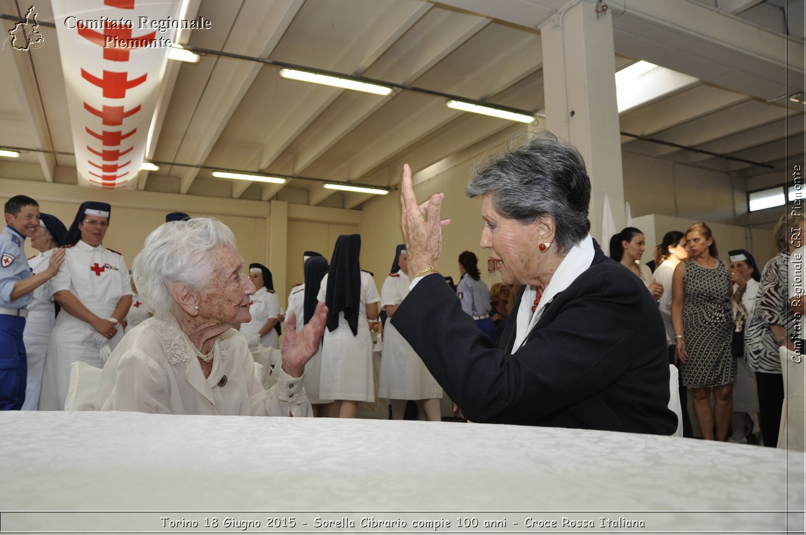 Torino 18 Giugno 2015 - Sorella Cibrario compie 100 anni - Croce Rossa Italiana- Comitato Regionale del Piemonte