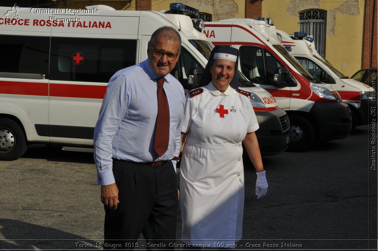 Torino 18 Giugno 2015 - Sorella Cibrario compie 100 anni - Croce Rossa Italiana- Comitato Regionale del Piemonte