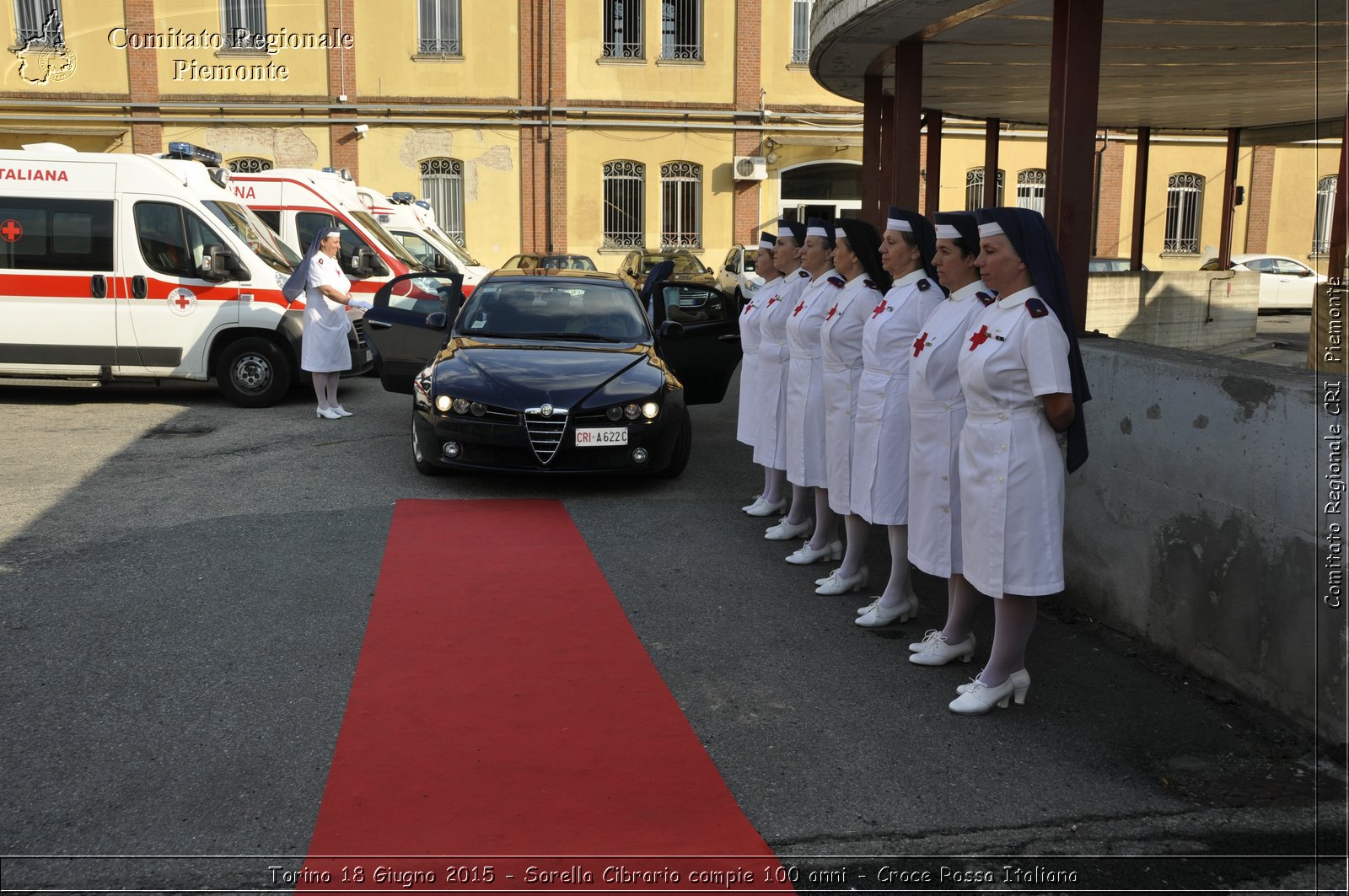 Torino 18 Giugno 2015 - Sorella Cibrario compie 100 anni - Croce Rossa Italiana- Comitato Regionale del Piemonte