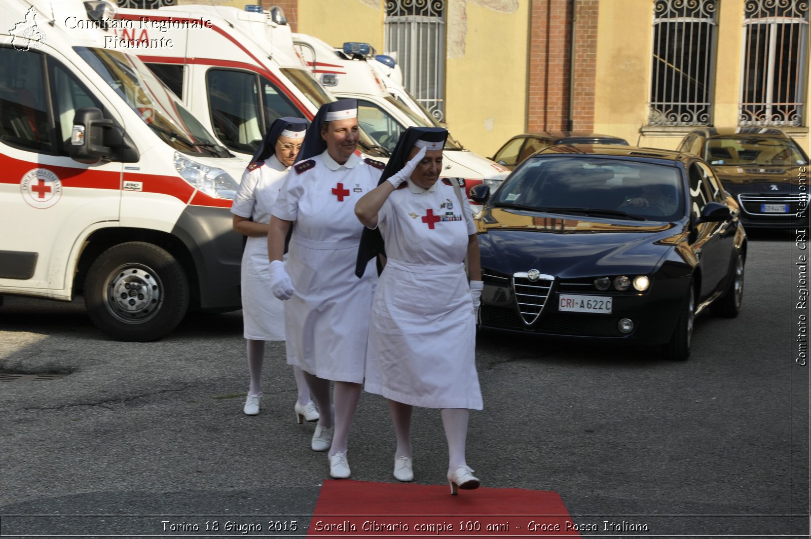 Torino 18 Giugno 2015 - Sorella Cibrario compie 100 anni - Croce Rossa Italiana- Comitato Regionale del Piemonte