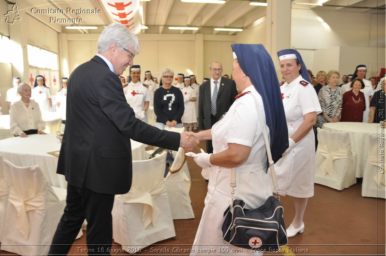 Torino 18 Giugno 2015 - Sorella Cibrario compie 100 anni - Croce Rossa Italiana- Comitato Regionale del Piemonte