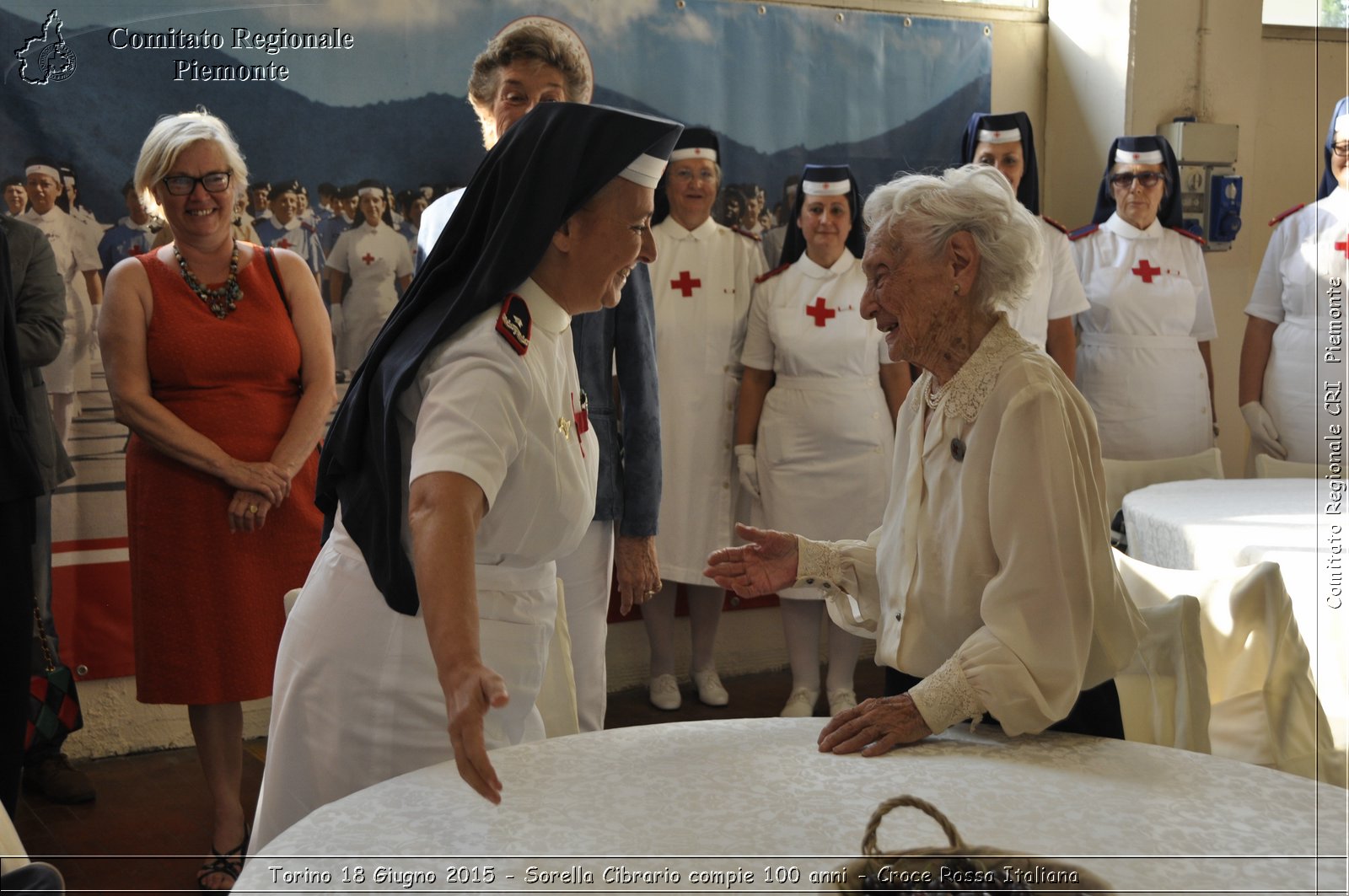 Torino 18 Giugno 2015 - Sorella Cibrario compie 100 anni - Croce Rossa Italiana- Comitato Regionale del Piemonte