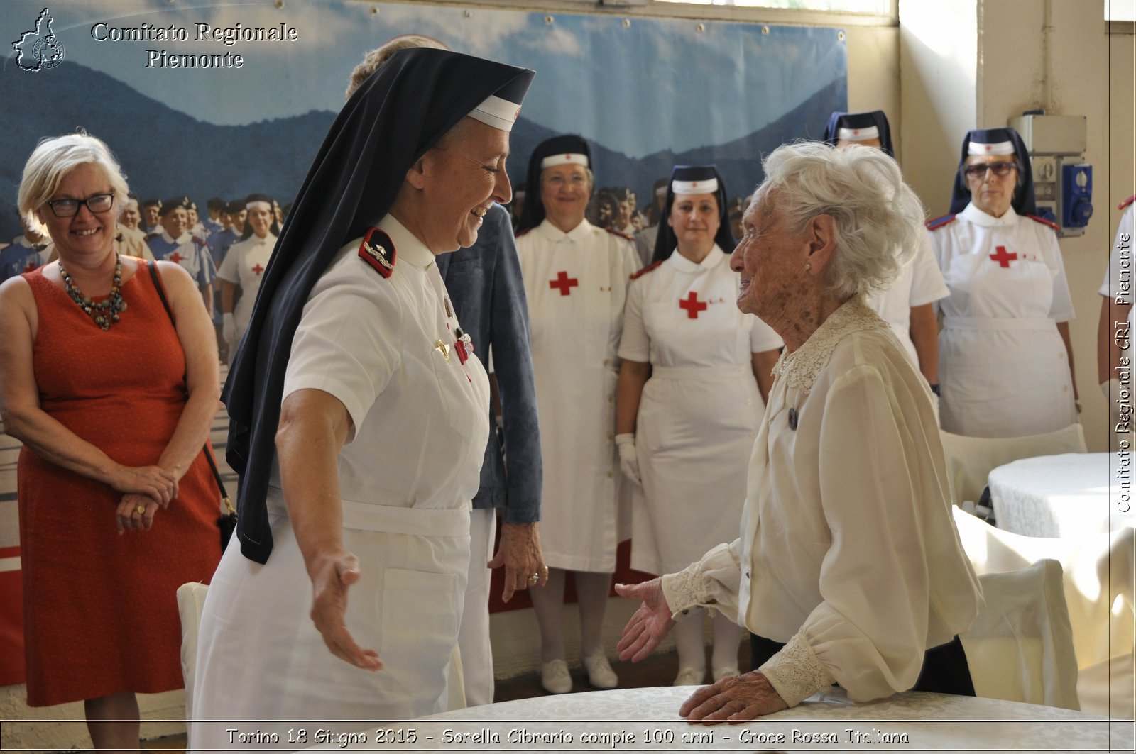 Torino 18 Giugno 2015 - Sorella Cibrario compie 100 anni - Croce Rossa Italiana- Comitato Regionale del Piemonte