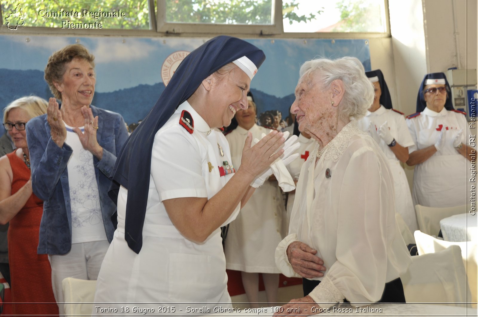 Torino 18 Giugno 2015 - Sorella Cibrario compie 100 anni - Croce Rossa Italiana- Comitato Regionale del Piemonte