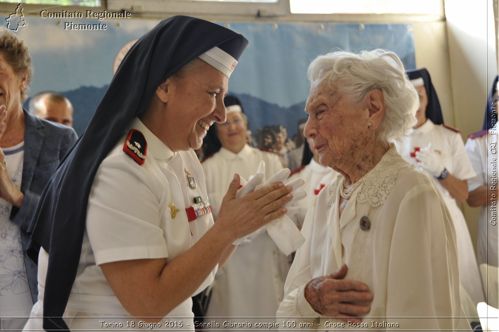 Torino 18 Giugno 2015 - Sorella Cibrario compie 100 anni - Croce Rossa Italiana- Comitato Regionale del Piemonte