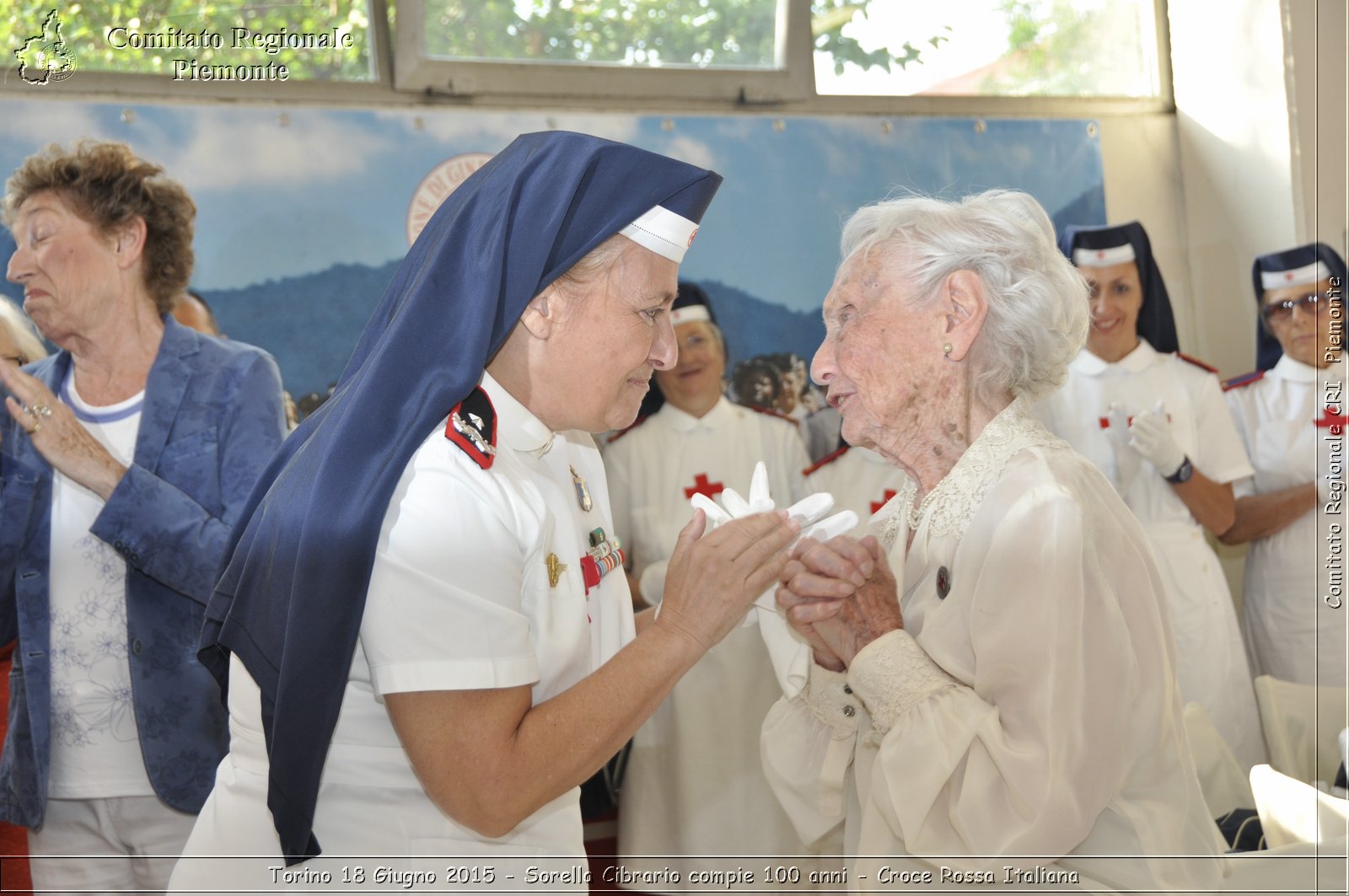 Torino 18 Giugno 2015 - Sorella Cibrario compie 100 anni - Croce Rossa Italiana- Comitato Regionale del Piemonte