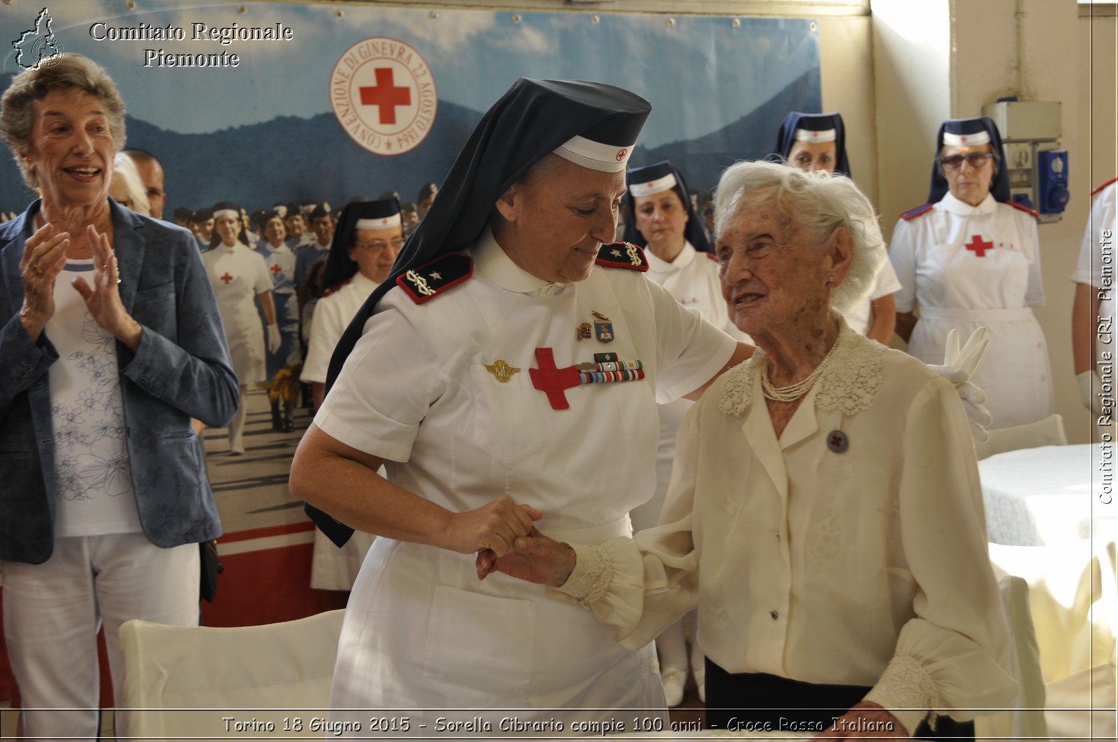 Torino 18 Giugno 2015 - Sorella Cibrario compie 100 anni - Croce Rossa Italiana- Comitato Regionale del Piemonte