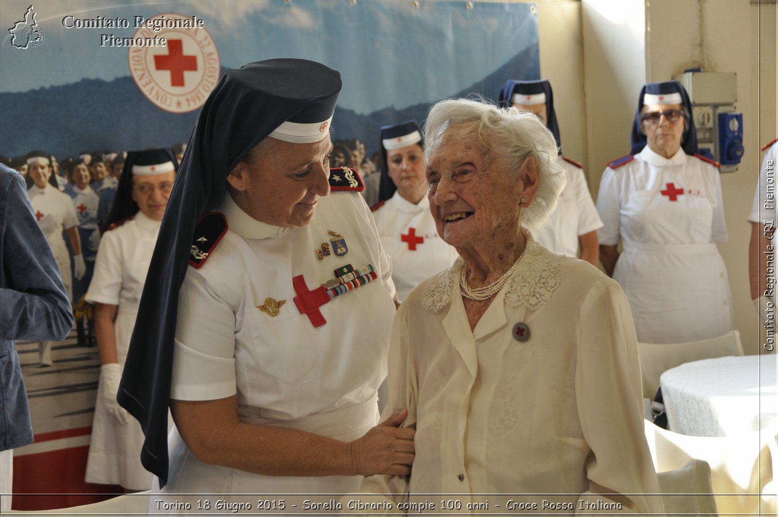 Torino 18 Giugno 2015 - Sorella Cibrario compie 100 anni - Croce Rossa Italiana- Comitato Regionale del Piemonte