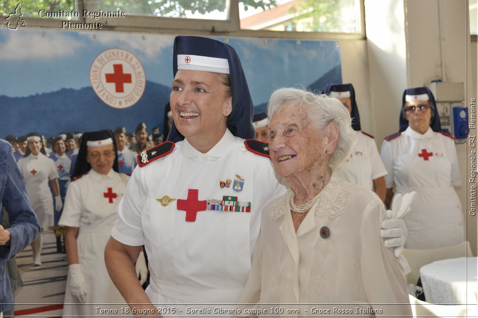 Torino 18 Giugno 2015 - Sorella Cibrario compie 100 anni - Croce Rossa Italiana- Comitato Regionale del Piemonte