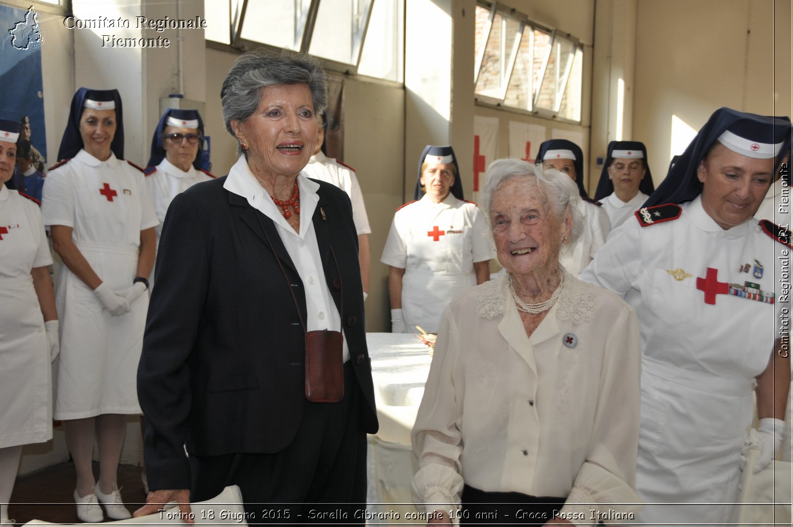 Torino 18 Giugno 2015 - Sorella Cibrario compie 100 anni - Croce Rossa Italiana- Comitato Regionale del Piemonte