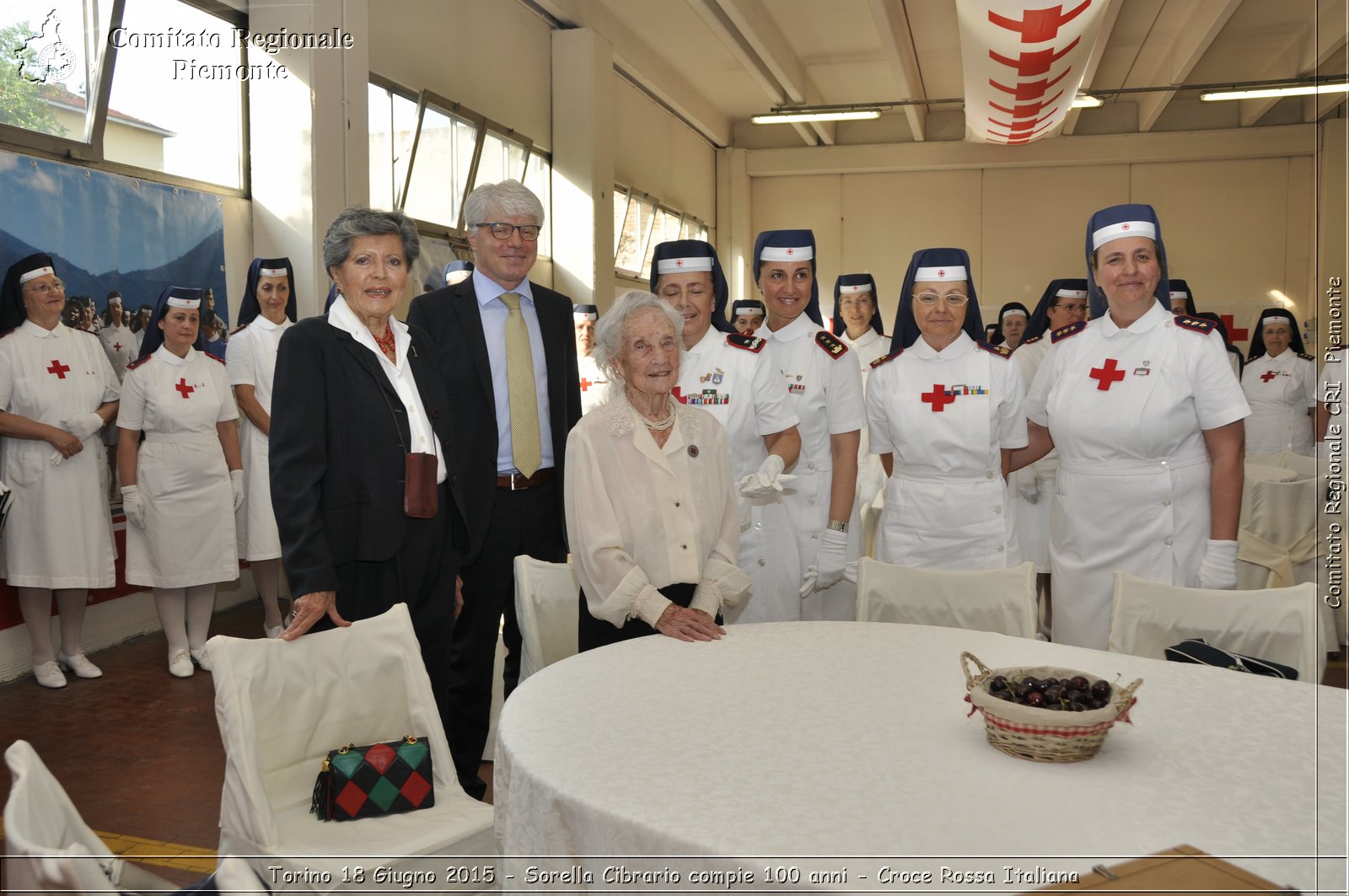 Torino 18 Giugno 2015 - Sorella Cibrario compie 100 anni - Croce Rossa Italiana- Comitato Regionale del Piemonte