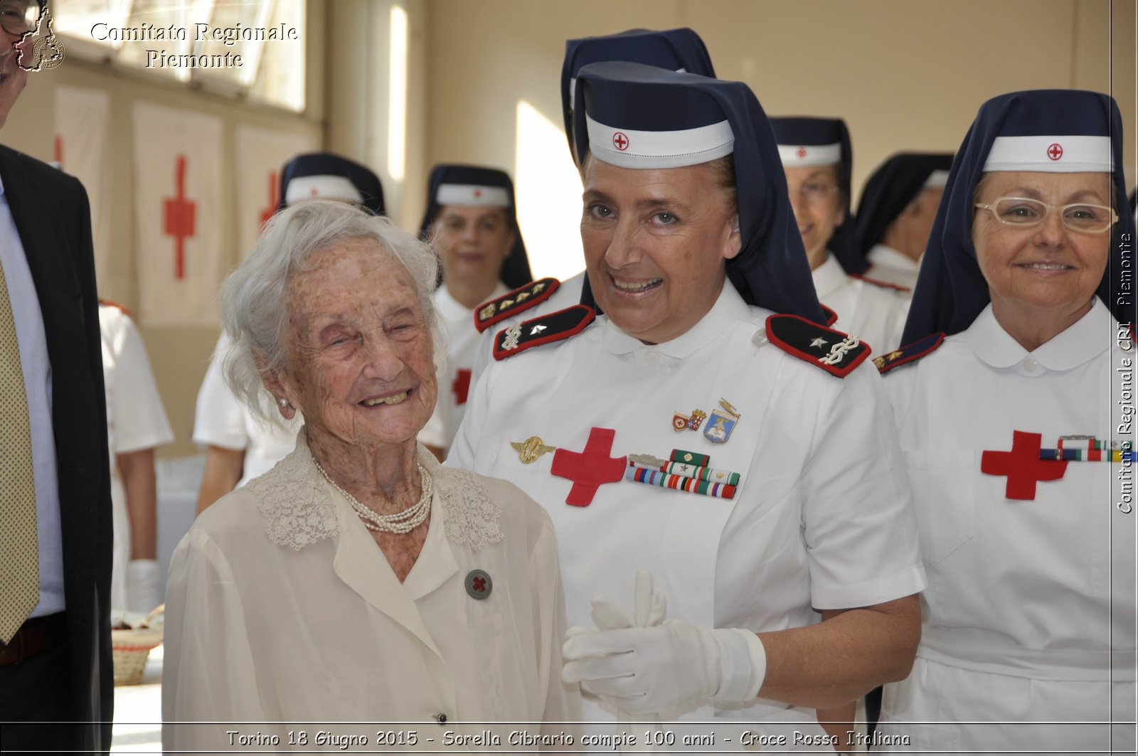 Torino 18 Giugno 2015 - Sorella Cibrario compie 100 anni - Croce Rossa Italiana- Comitato Regionale del Piemonte