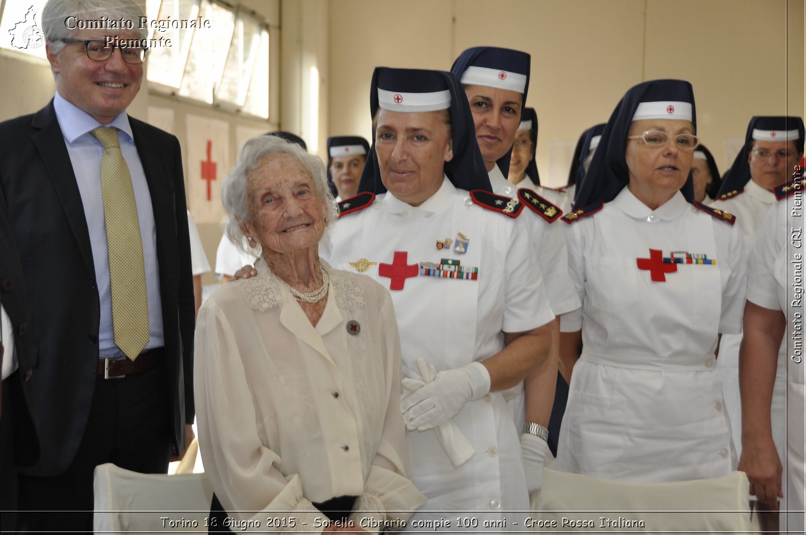 Torino 18 Giugno 2015 - Sorella Cibrario compie 100 anni - Croce Rossa Italiana- Comitato Regionale del Piemonte