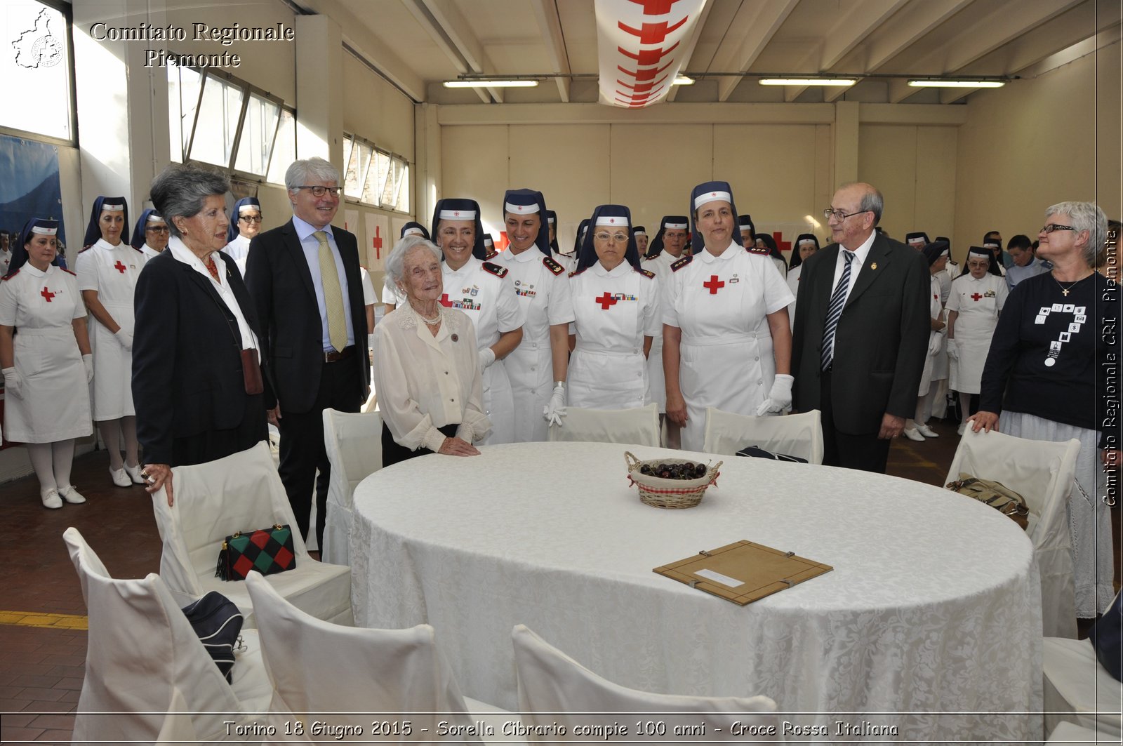 Torino 18 Giugno 2015 - Sorella Cibrario compie 100 anni - Croce Rossa Italiana- Comitato Regionale del Piemonte