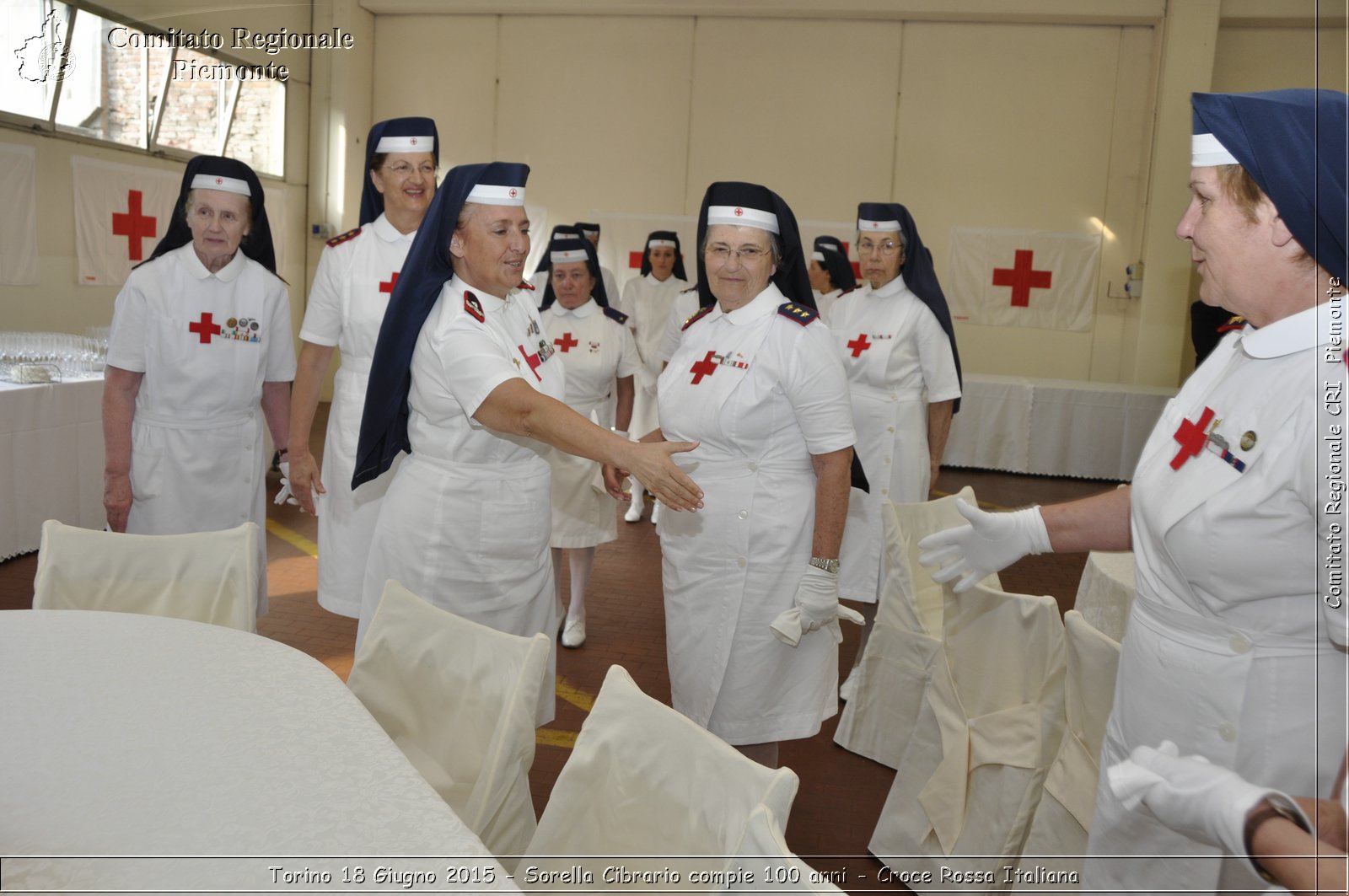 Torino 18 Giugno 2015 - Sorella Cibrario compie 100 anni - Croce Rossa Italiana- Comitato Regionale del Piemonte