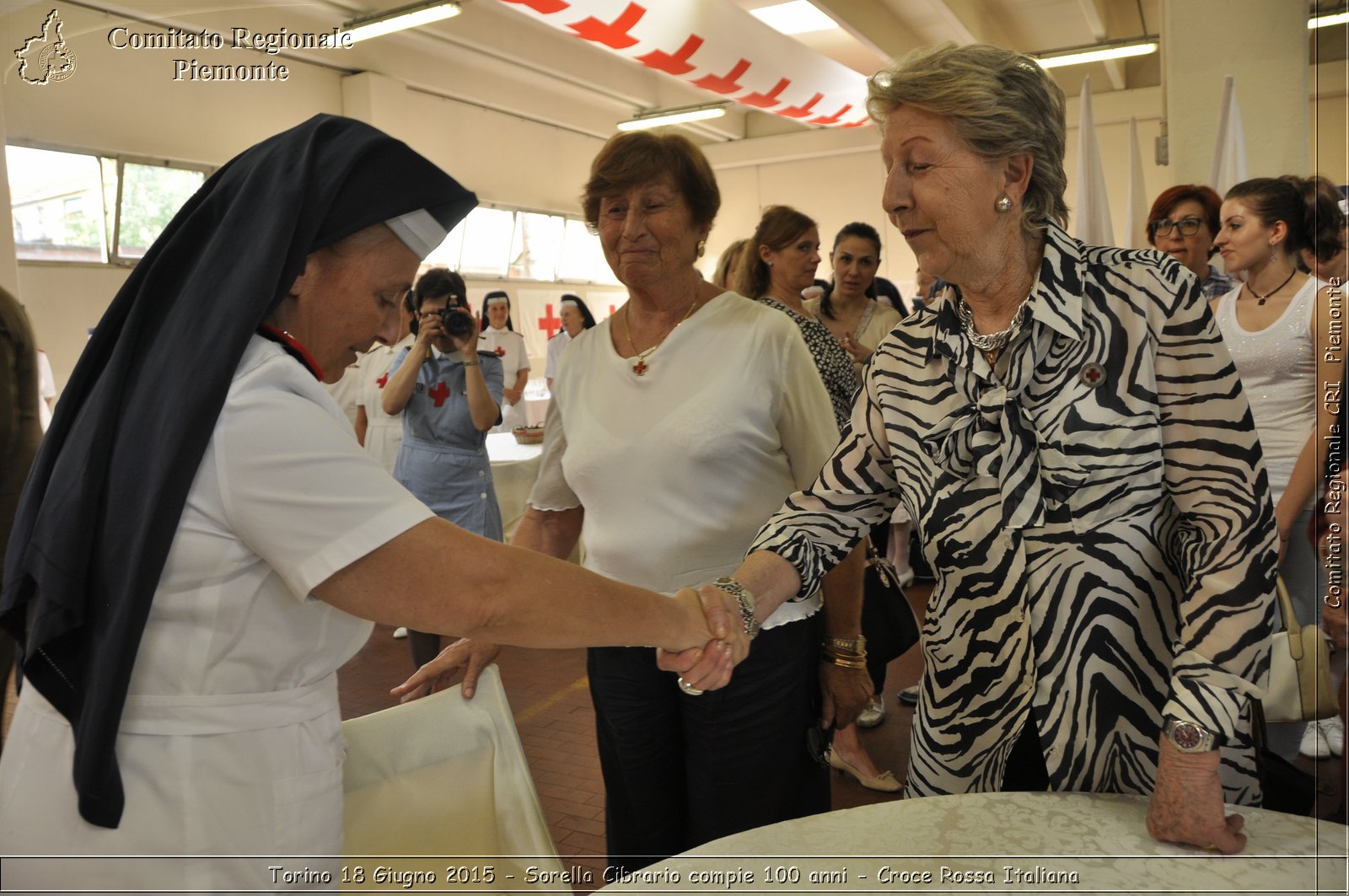 Torino 18 Giugno 2015 - Sorella Cibrario compie 100 anni - Croce Rossa Italiana- Comitato Regionale del Piemonte