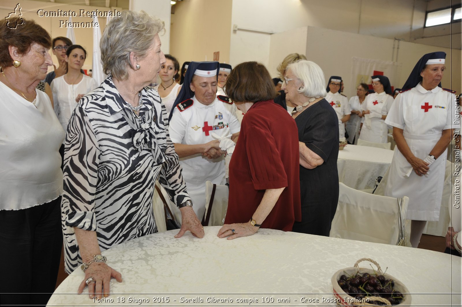 Torino 18 Giugno 2015 - Sorella Cibrario compie 100 anni - Croce Rossa Italiana- Comitato Regionale del Piemonte