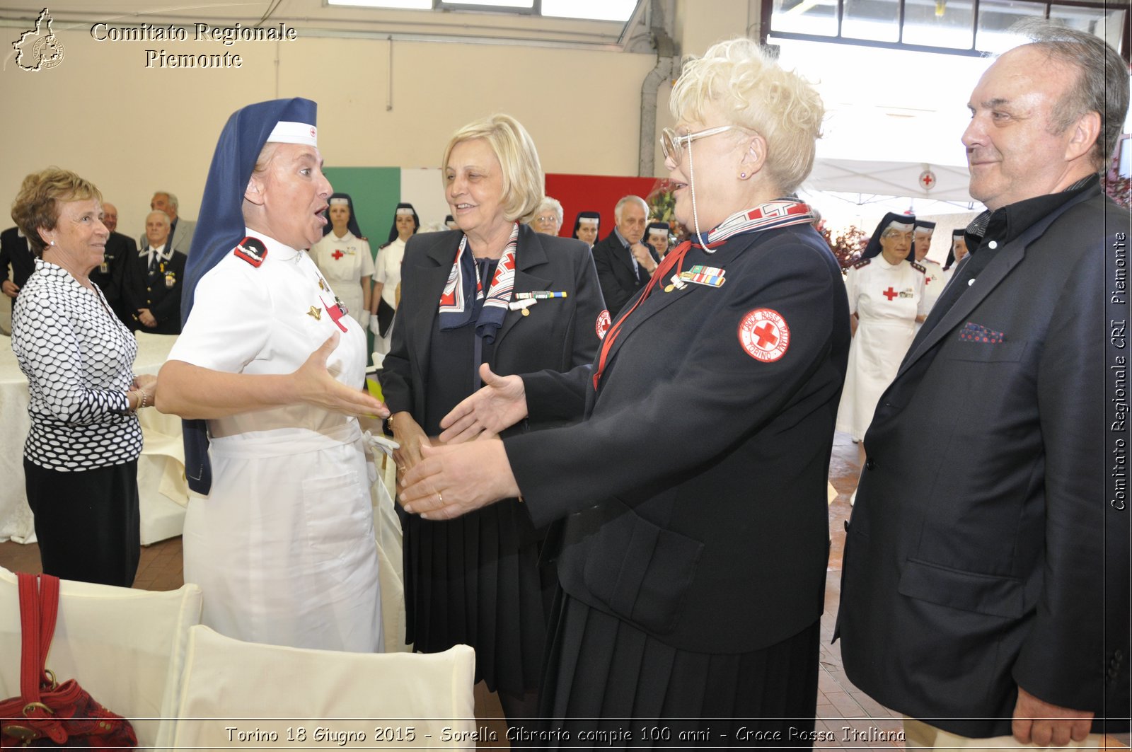 Torino 18 Giugno 2015 - Sorella Cibrario compie 100 anni - Croce Rossa Italiana- Comitato Regionale del Piemonte