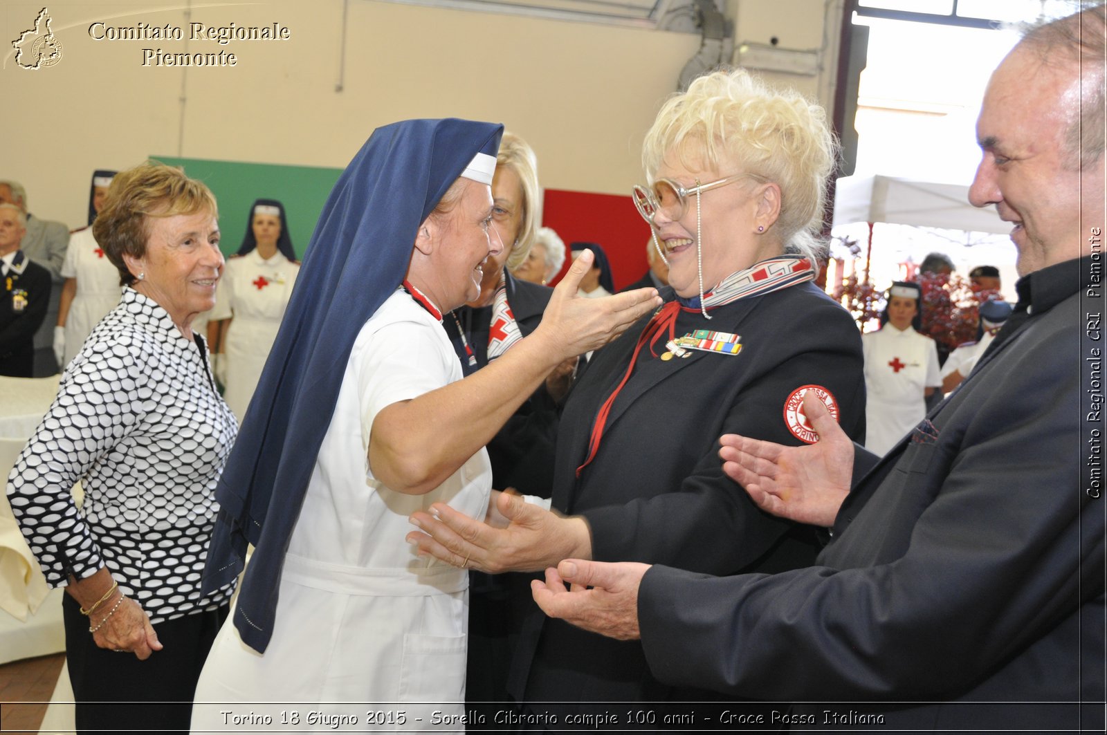 Torino 18 Giugno 2015 - Sorella Cibrario compie 100 anni - Croce Rossa Italiana- Comitato Regionale del Piemonte