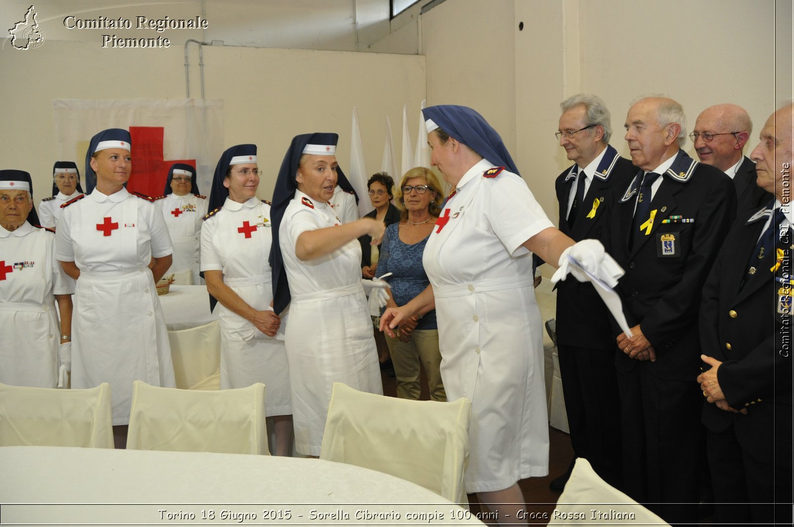 Torino 18 Giugno 2015 - Sorella Cibrario compie 100 anni - Croce Rossa Italiana- Comitato Regionale del Piemonte