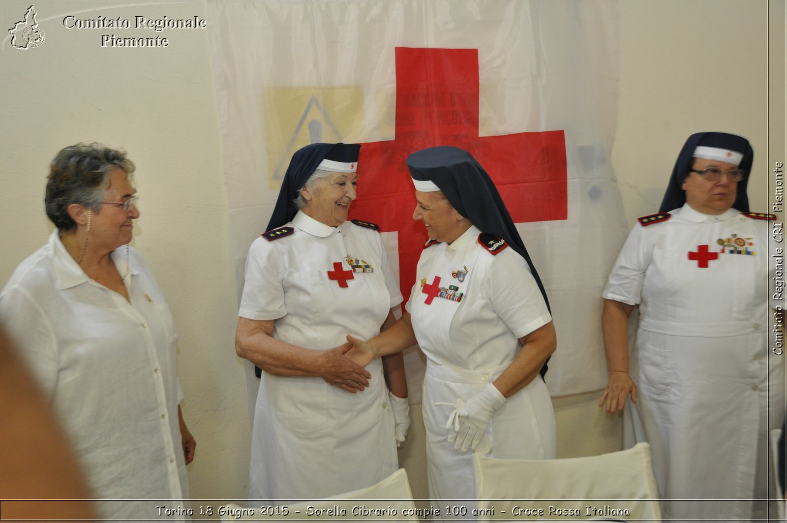 Torino 18 Giugno 2015 - Sorella Cibrario compie 100 anni - Croce Rossa Italiana- Comitato Regionale del Piemonte