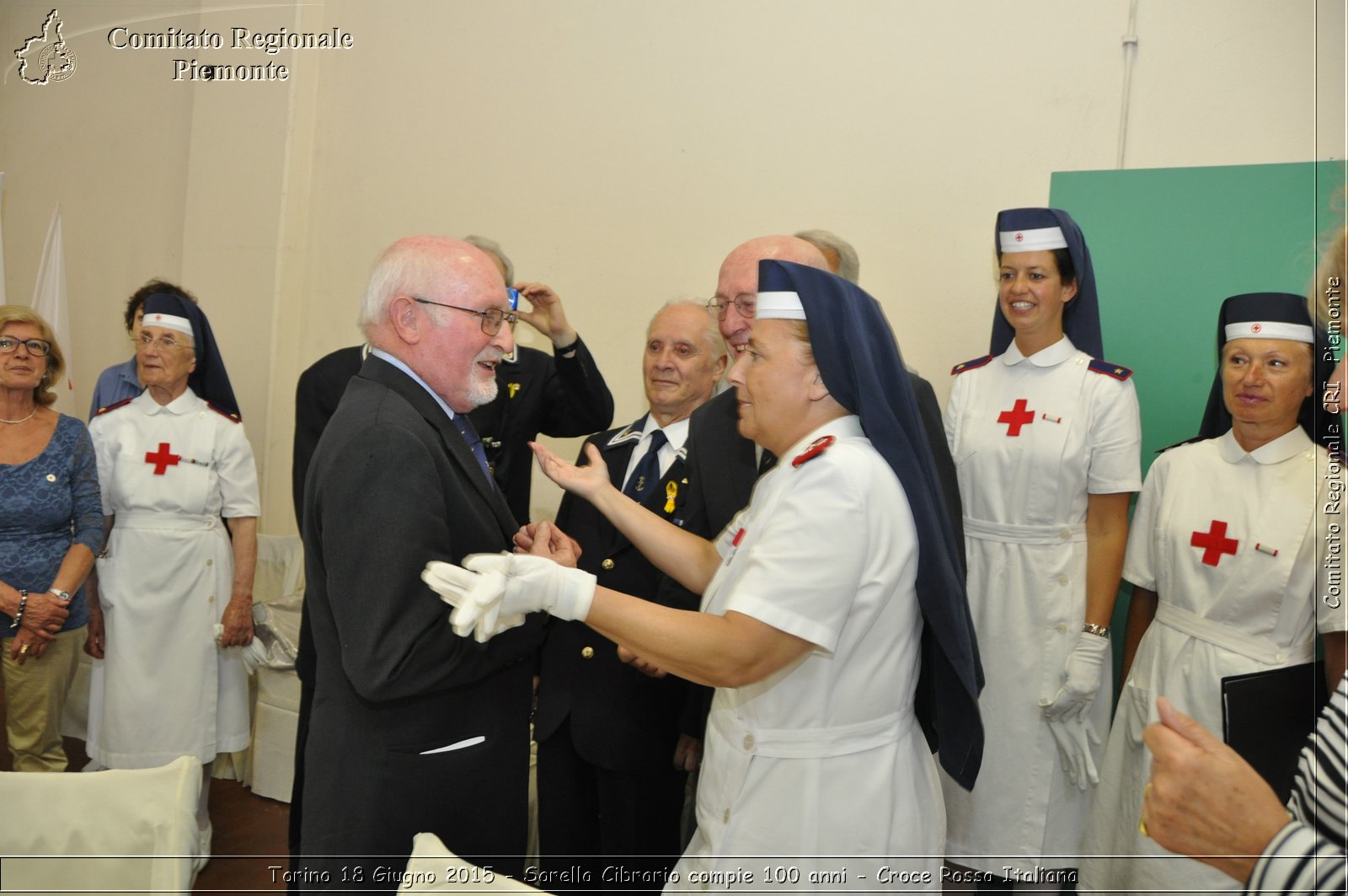 Torino 18 Giugno 2015 - Sorella Cibrario compie 100 anni - Croce Rossa Italiana- Comitato Regionale del Piemonte