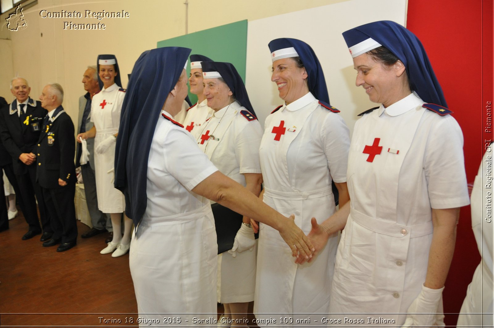 Torino 18 Giugno 2015 - Sorella Cibrario compie 100 anni - Croce Rossa Italiana- Comitato Regionale del Piemonte