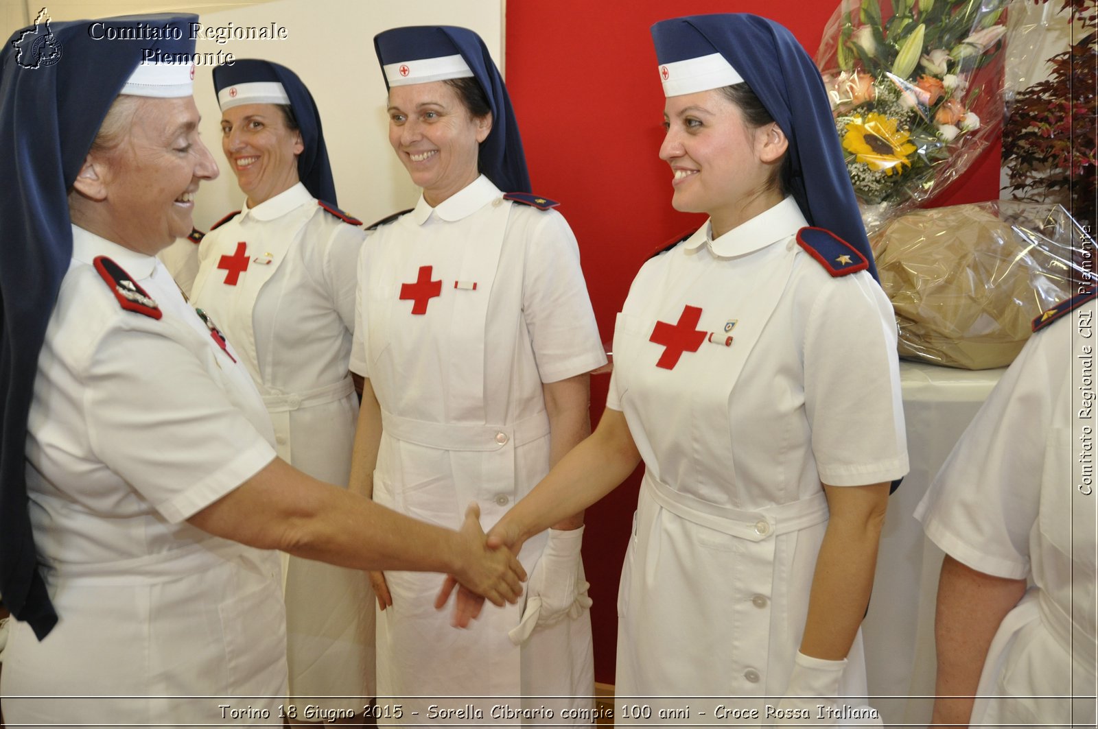 Torino 18 Giugno 2015 - Sorella Cibrario compie 100 anni - Croce Rossa Italiana- Comitato Regionale del Piemonte