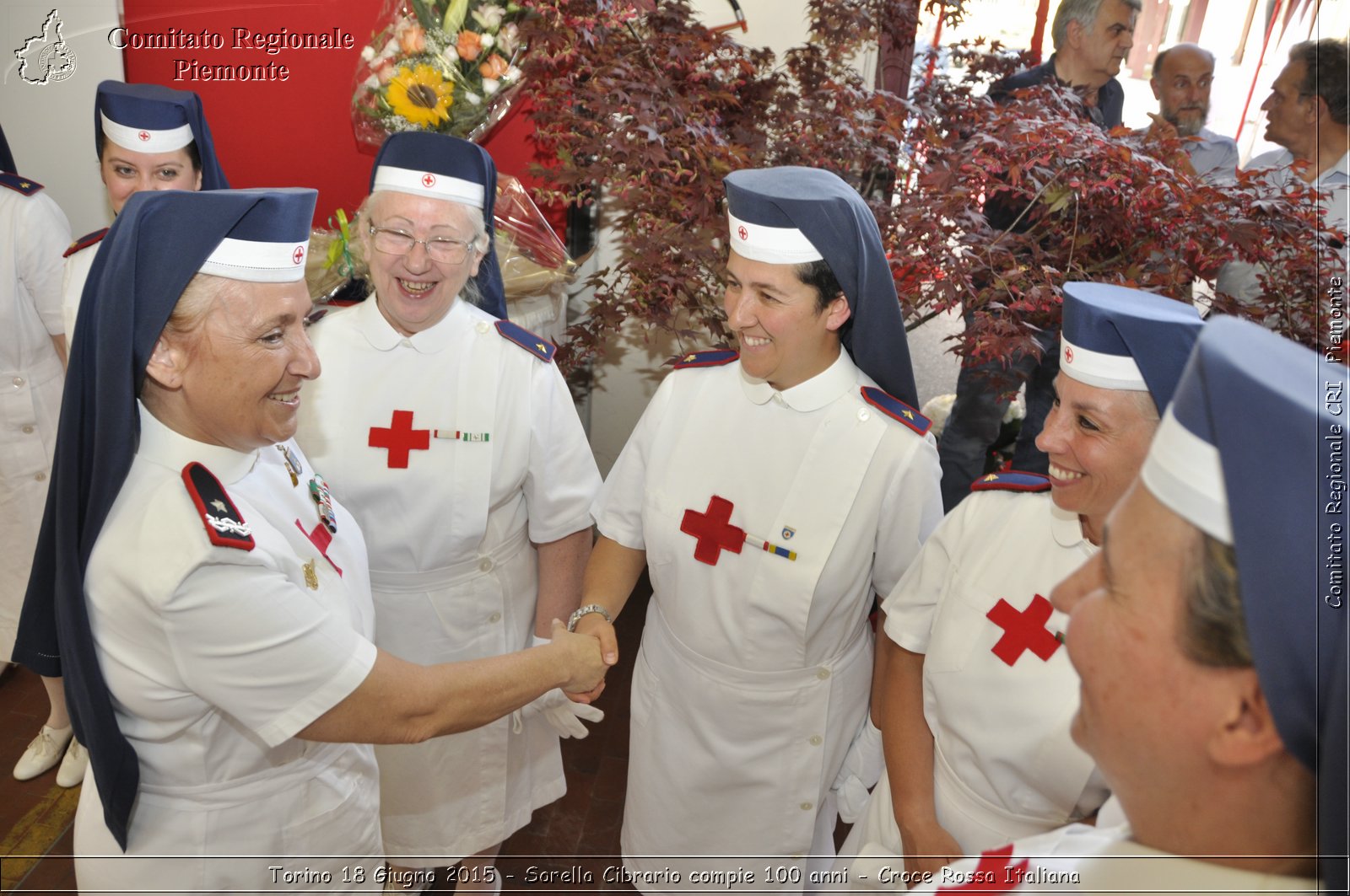 Torino 18 Giugno 2015 - Sorella Cibrario compie 100 anni - Croce Rossa Italiana- Comitato Regionale del Piemonte