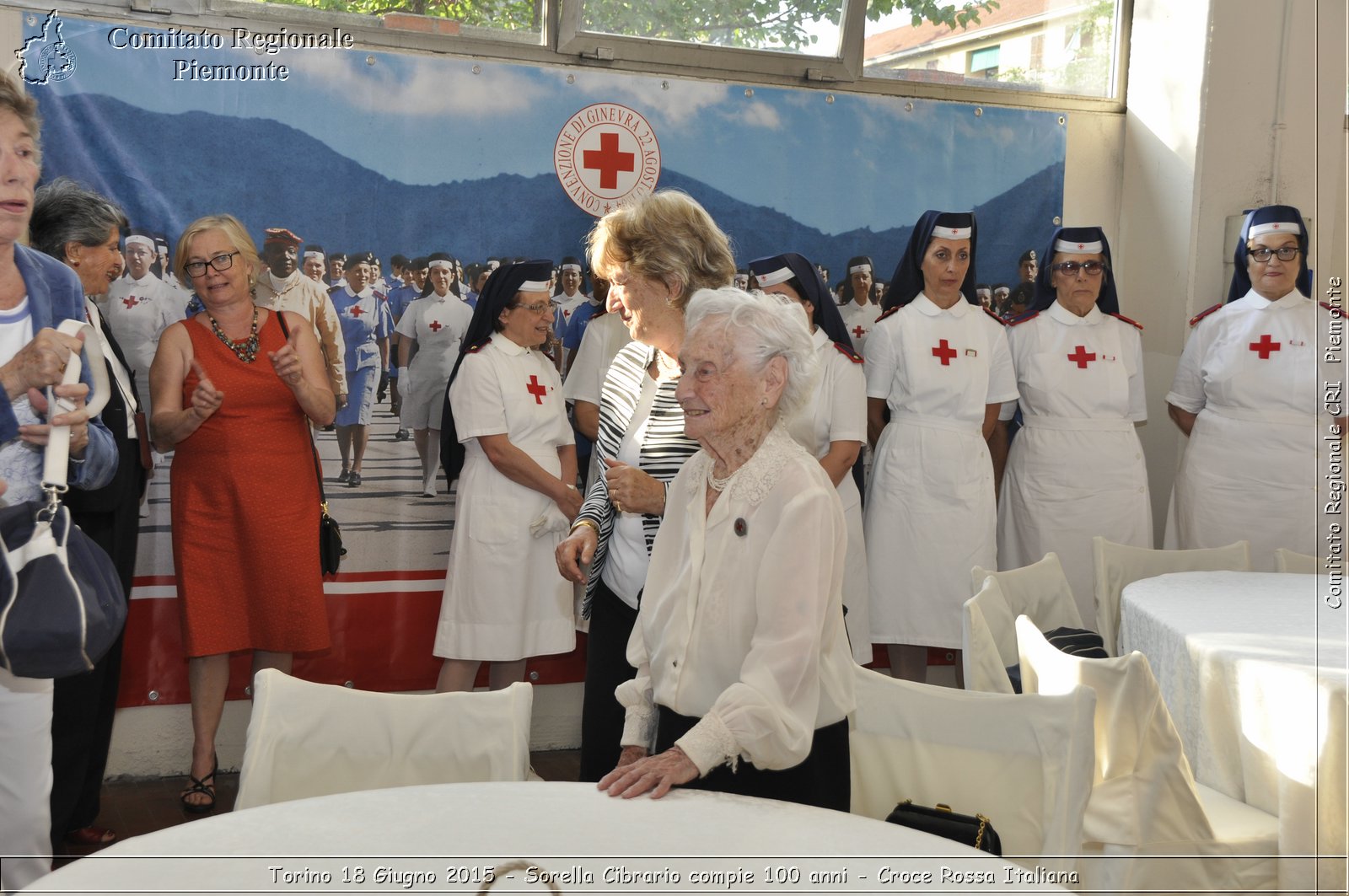 Torino 18 Giugno 2015 - Sorella Cibrario compie 100 anni - Croce Rossa Italiana- Comitato Regionale del Piemonte