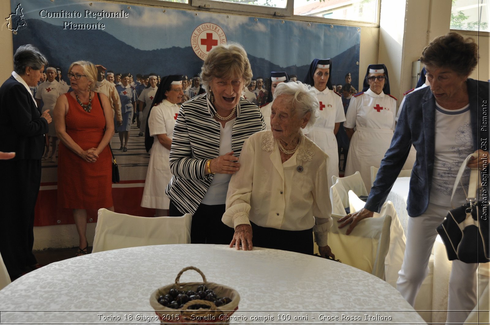 Torino 18 Giugno 2015 - Sorella Cibrario compie 100 anni - Croce Rossa Italiana- Comitato Regionale del Piemonte