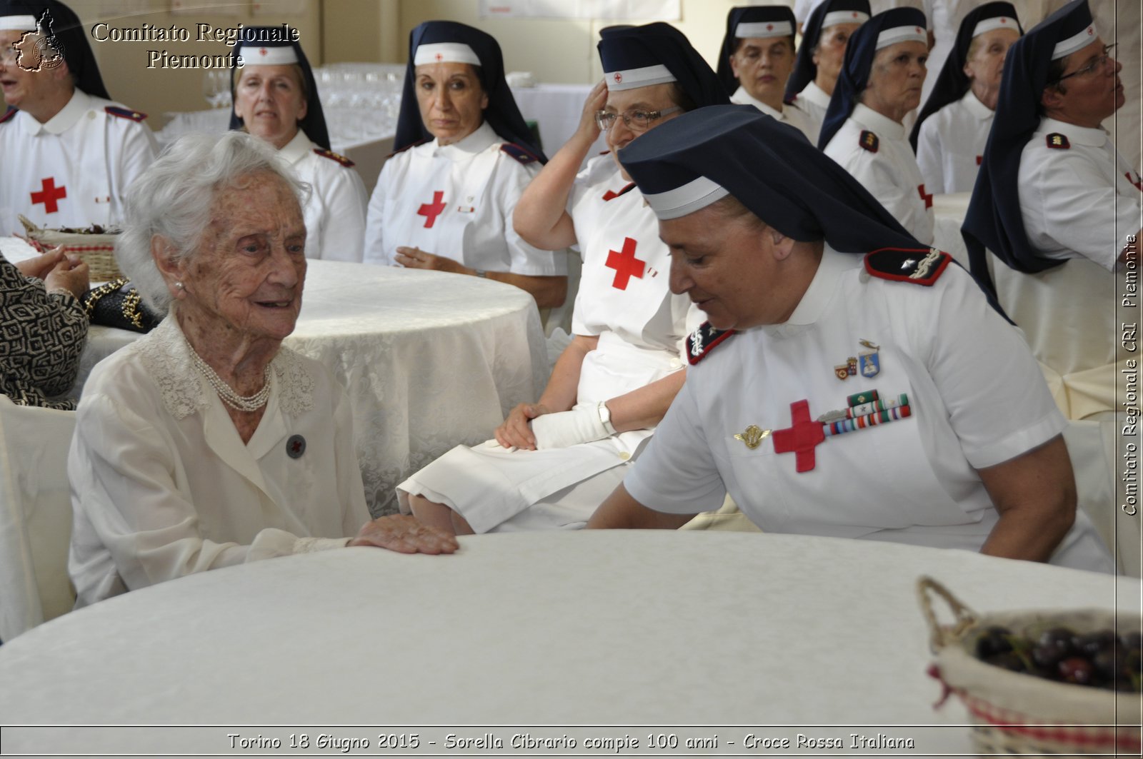 Torino 18 Giugno 2015 - Sorella Cibrario compie 100 anni - Croce Rossa Italiana- Comitato Regionale del Piemonte