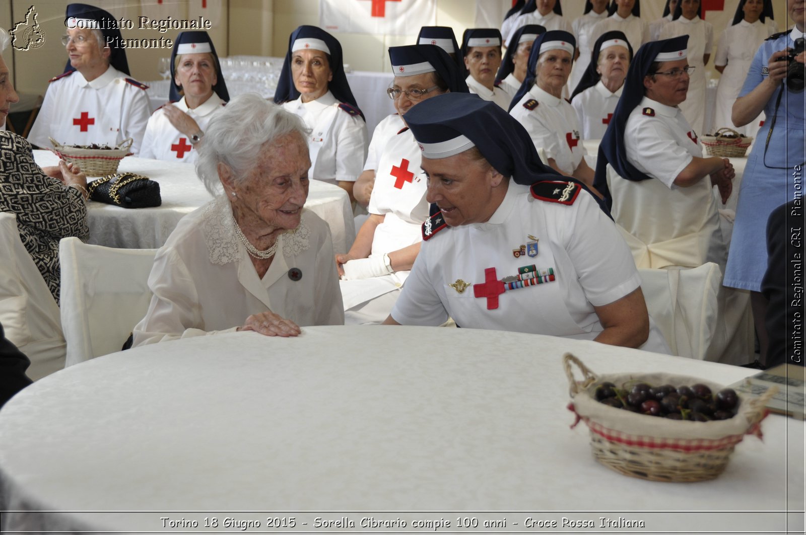 Torino 18 Giugno 2015 - Sorella Cibrario compie 100 anni - Croce Rossa Italiana- Comitato Regionale del Piemonte