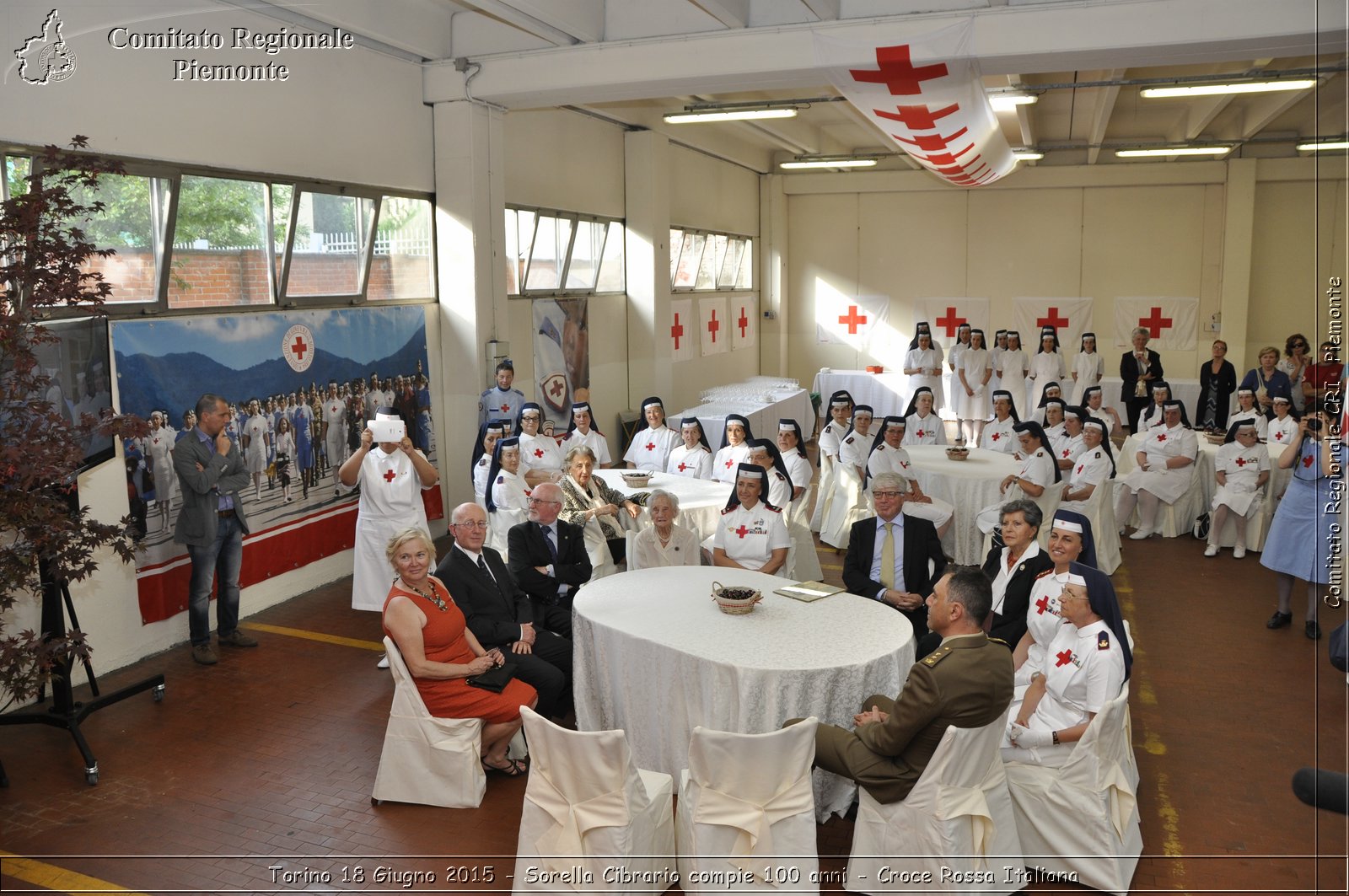 Torino 18 Giugno 2015 - Sorella Cibrario compie 100 anni - Croce Rossa Italiana- Comitato Regionale del Piemonte