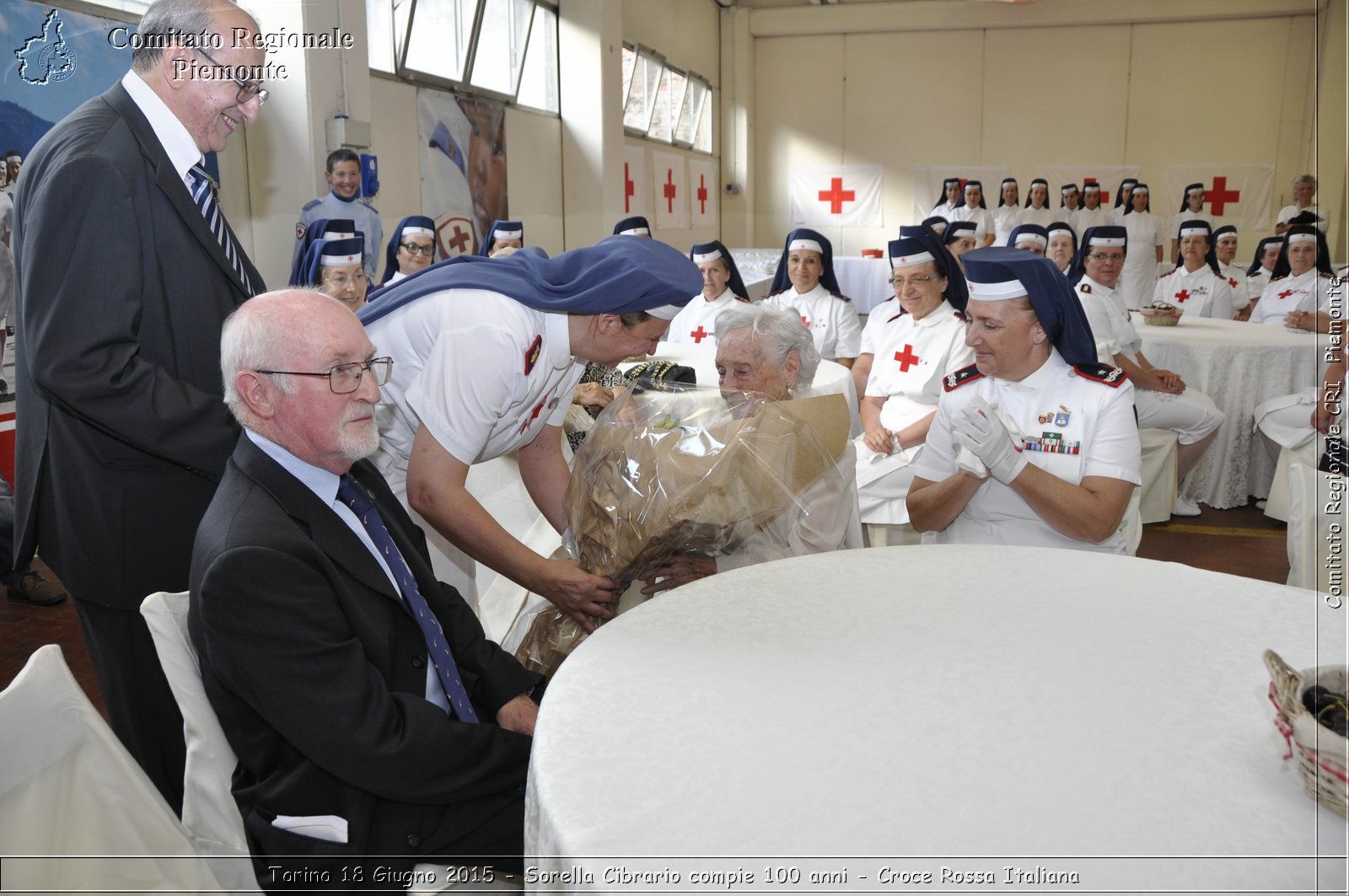 Torino 18 Giugno 2015 - Sorella Cibrario compie 100 anni - Croce Rossa Italiana- Comitato Regionale del Piemonte