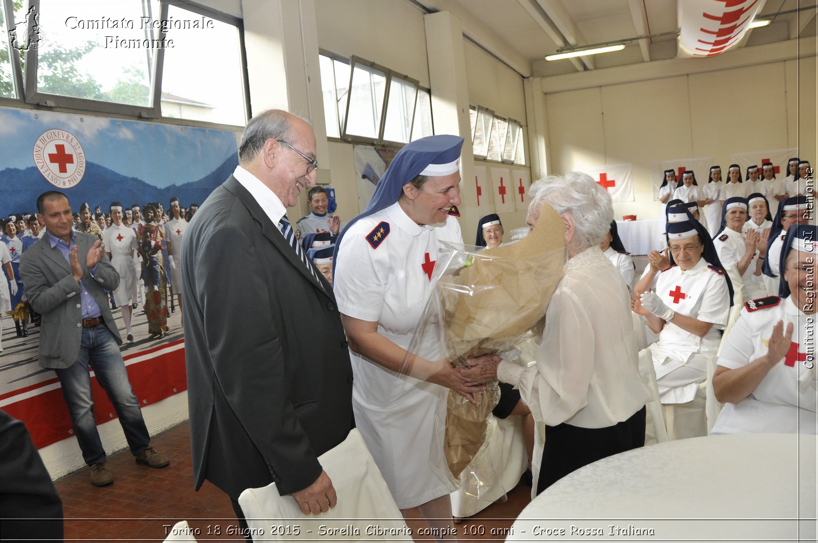 Torino 18 Giugno 2015 - Sorella Cibrario compie 100 anni - Croce Rossa Italiana- Comitato Regionale del Piemonte