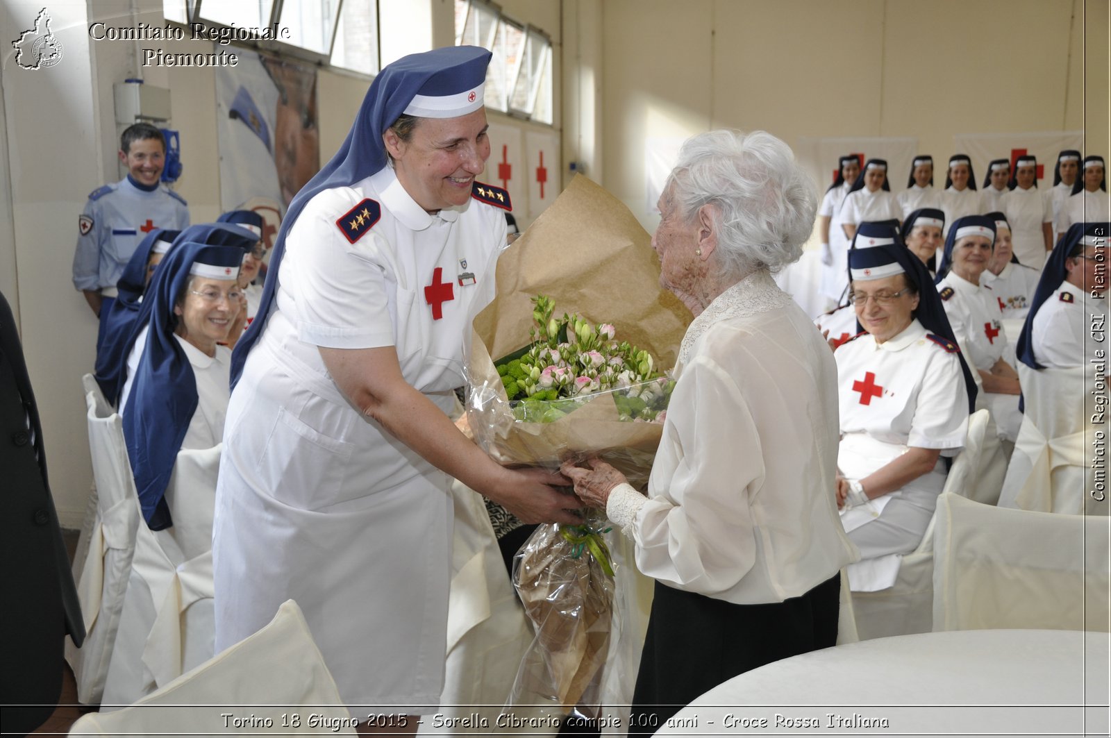 Torino 18 Giugno 2015 - Sorella Cibrario compie 100 anni - Croce Rossa Italiana- Comitato Regionale del Piemonte