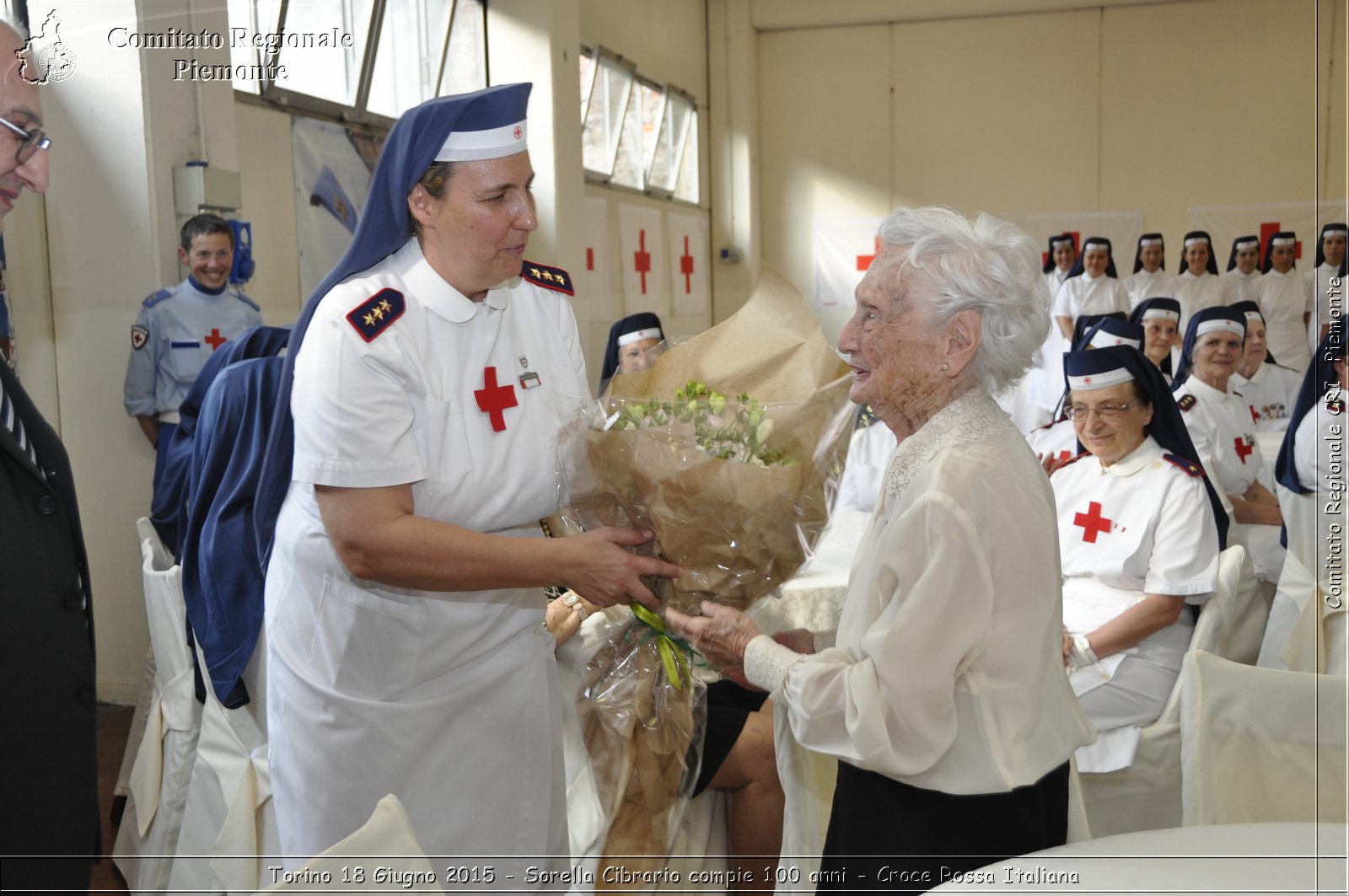 Torino 18 Giugno 2015 - Sorella Cibrario compie 100 anni - Croce Rossa Italiana- Comitato Regionale del Piemonte