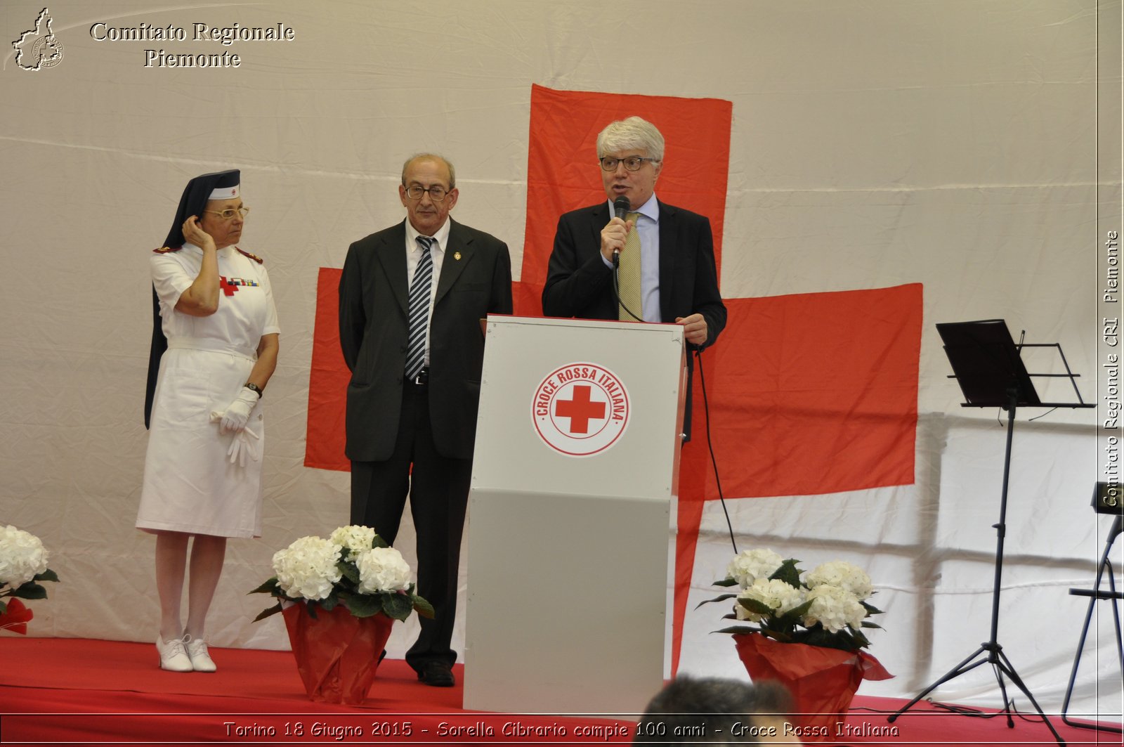 Torino 18 Giugno 2015 - Sorella Cibrario compie 100 anni - Croce Rossa Italiana- Comitato Regionale del Piemonte