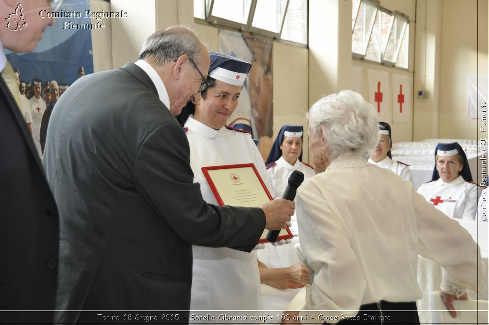 Torino 18 Giugno 2015 - Sorella Cibrario compie 100 anni - Croce Rossa Italiana- Comitato Regionale del Piemonte