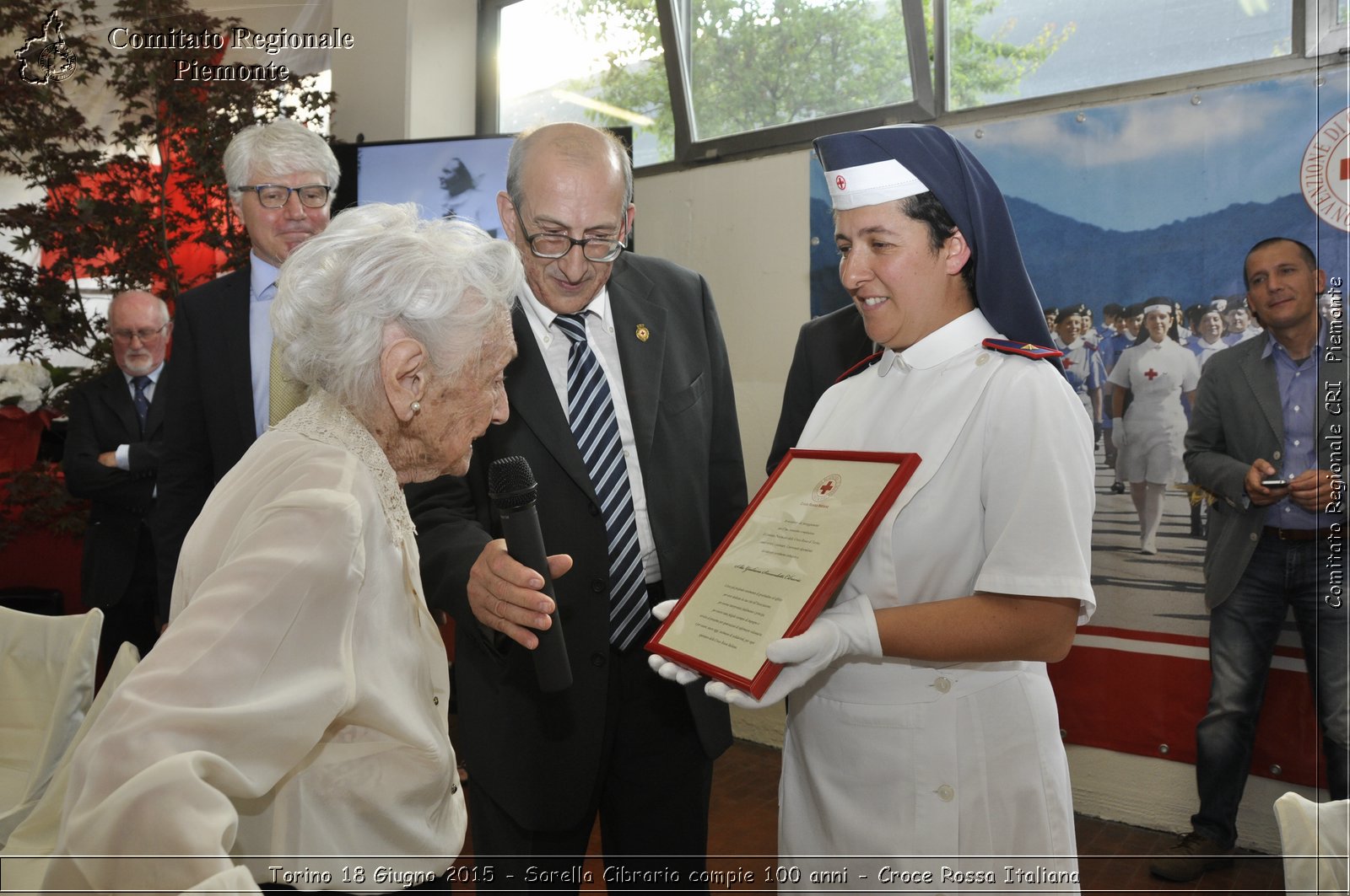 Torino 18 Giugno 2015 - Sorella Cibrario compie 100 anni - Croce Rossa Italiana- Comitato Regionale del Piemonte