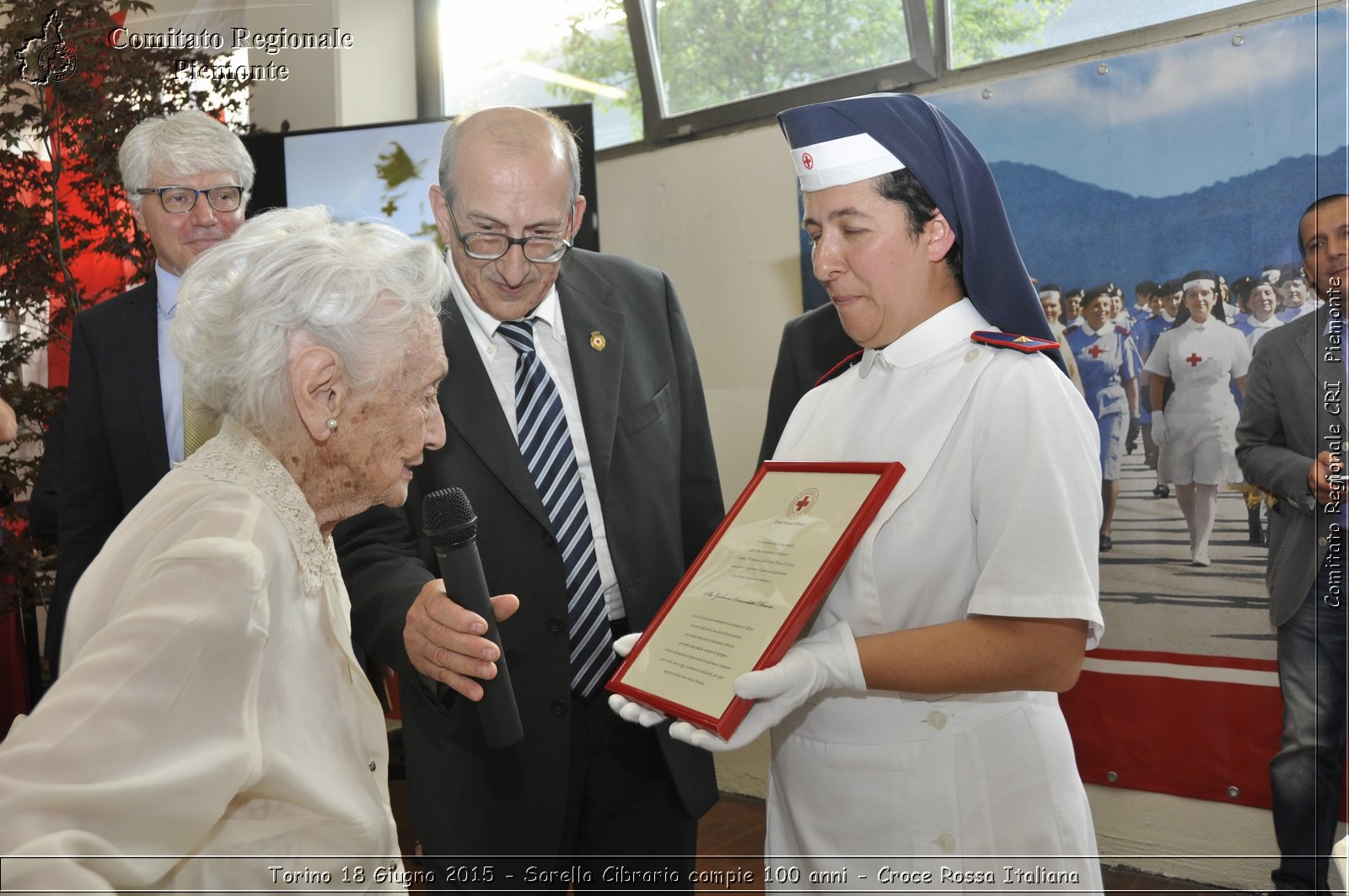 Torino 18 Giugno 2015 - Sorella Cibrario compie 100 anni - Croce Rossa Italiana- Comitato Regionale del Piemonte