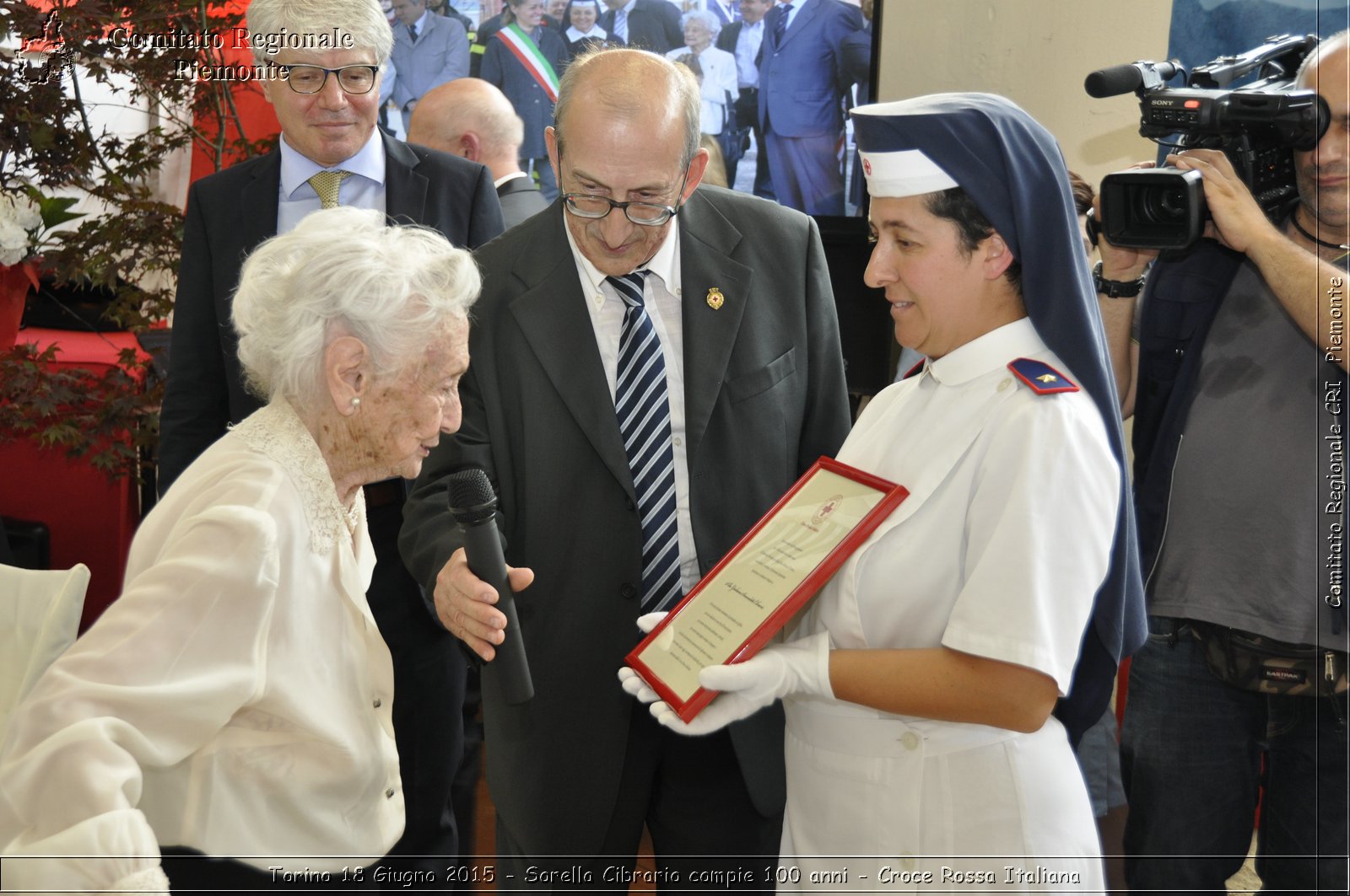 Torino 18 Giugno 2015 - Sorella Cibrario compie 100 anni - Croce Rossa Italiana- Comitato Regionale del Piemonte