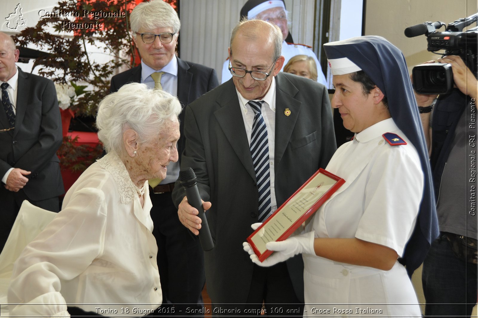 Torino 18 Giugno 2015 - Sorella Cibrario compie 100 anni - Croce Rossa Italiana- Comitato Regionale del Piemonte