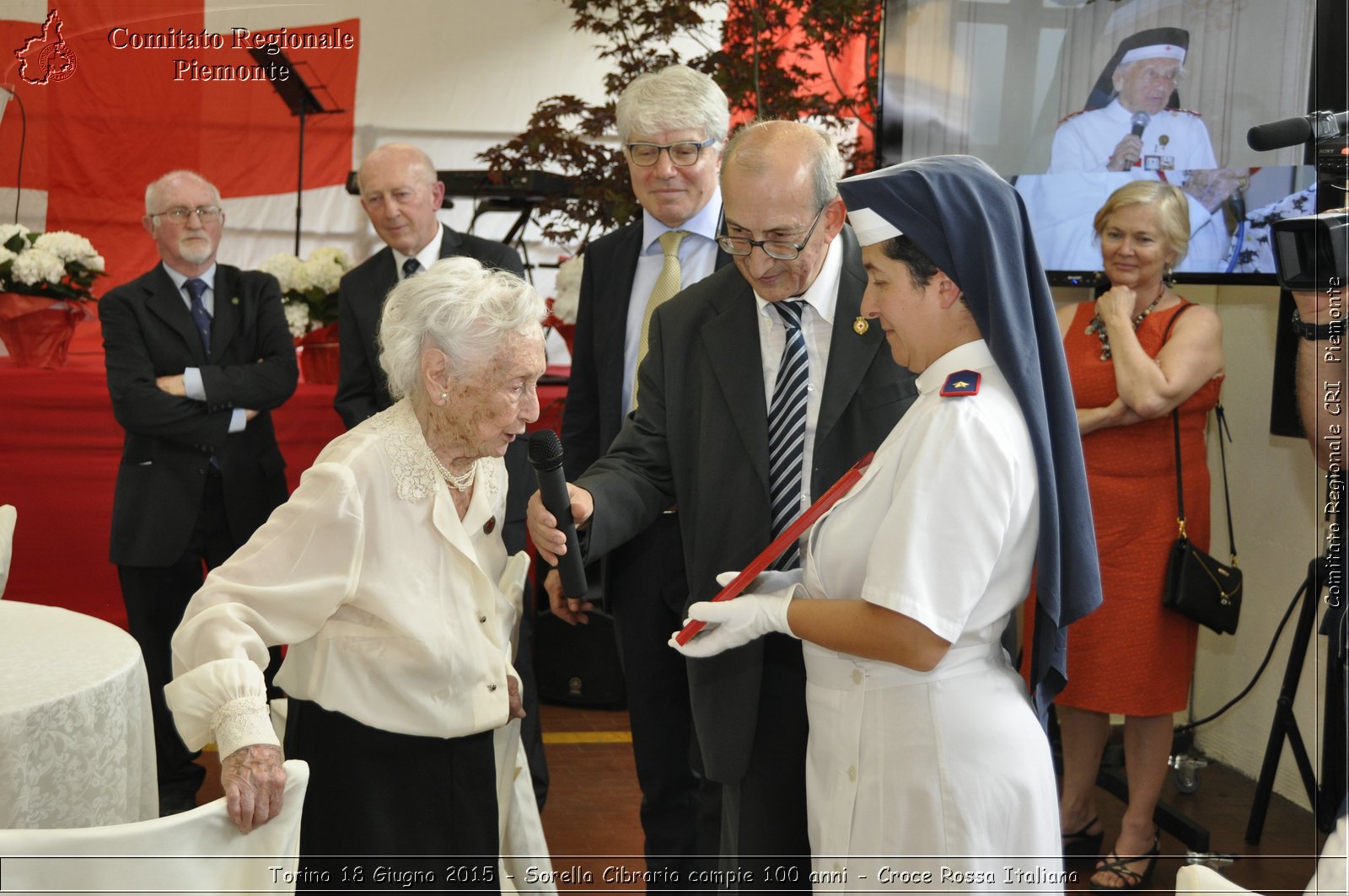 Torino 18 Giugno 2015 - Sorella Cibrario compie 100 anni - Croce Rossa Italiana- Comitato Regionale del Piemonte