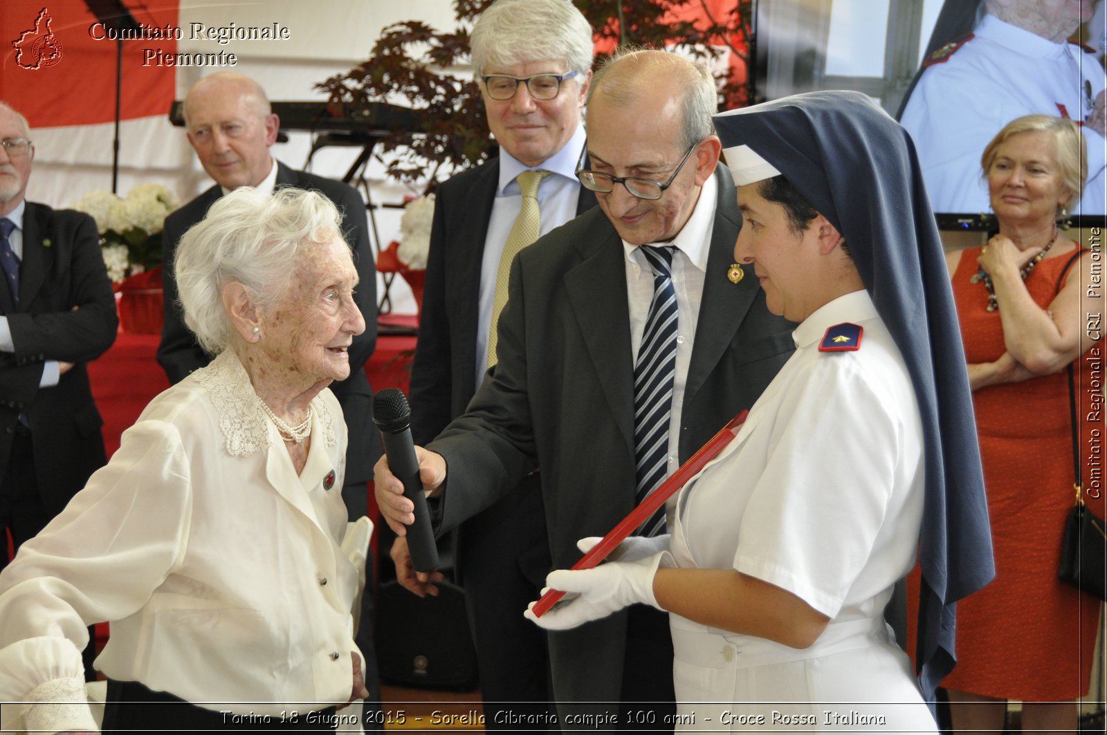 Torino 18 Giugno 2015 - Sorella Cibrario compie 100 anni - Croce Rossa Italiana- Comitato Regionale del Piemonte