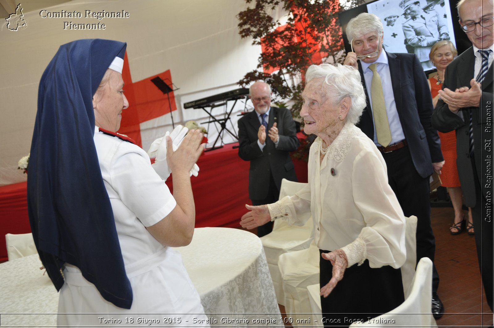 Torino 18 Giugno 2015 - Sorella Cibrario compie 100 anni - Croce Rossa Italiana- Comitato Regionale del Piemonte