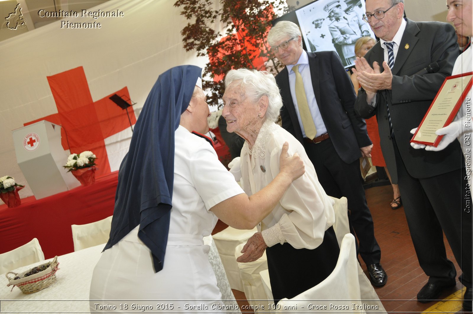 Torino 18 Giugno 2015 - Sorella Cibrario compie 100 anni - Croce Rossa Italiana- Comitato Regionale del Piemonte