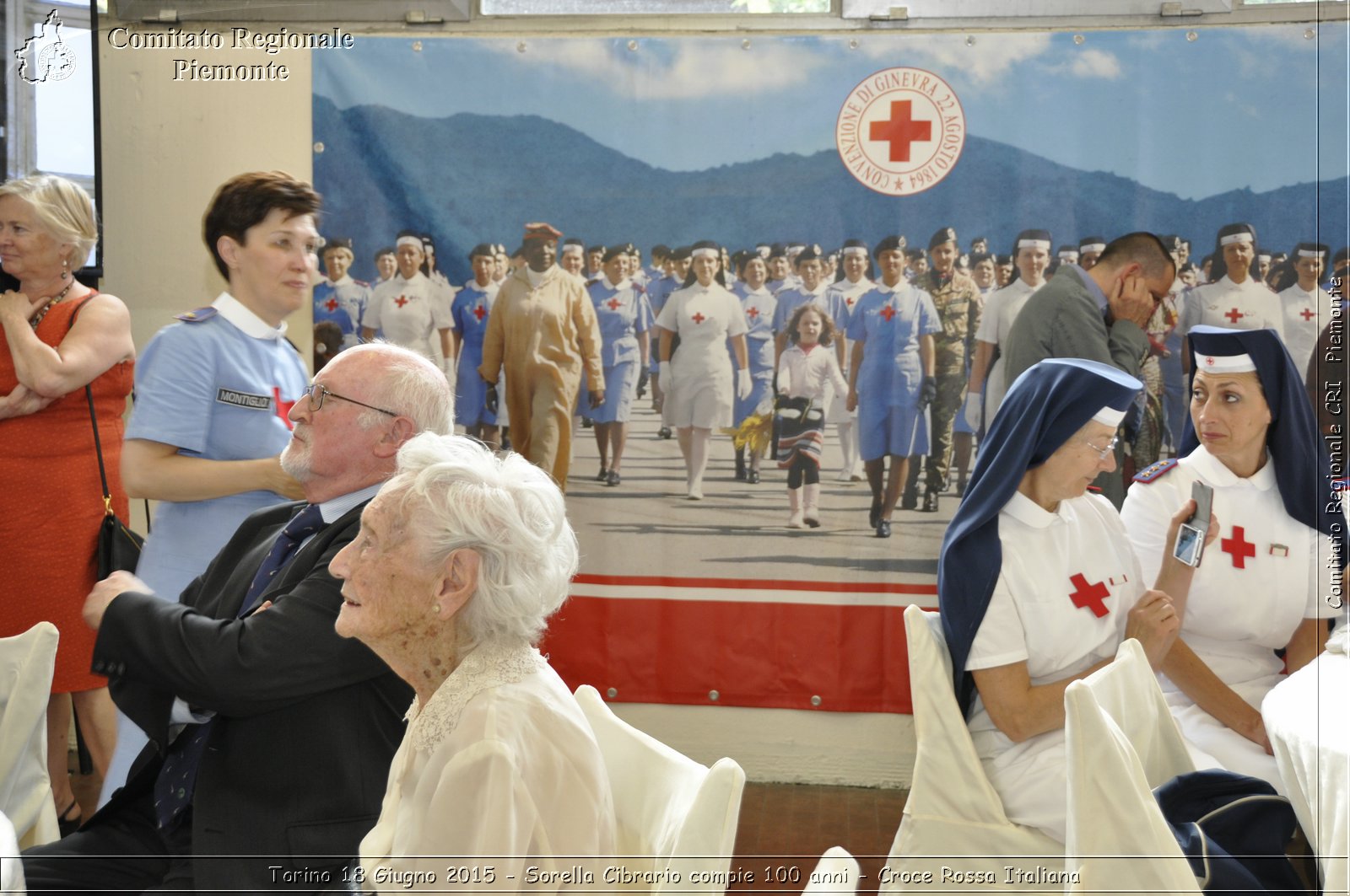 Torino 18 Giugno 2015 - Sorella Cibrario compie 100 anni - Croce Rossa Italiana- Comitato Regionale del Piemonte