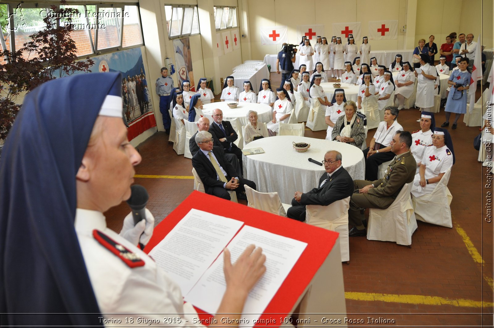 Torino 18 Giugno 2015 - Sorella Cibrario compie 100 anni - Croce Rossa Italiana- Comitato Regionale del Piemonte